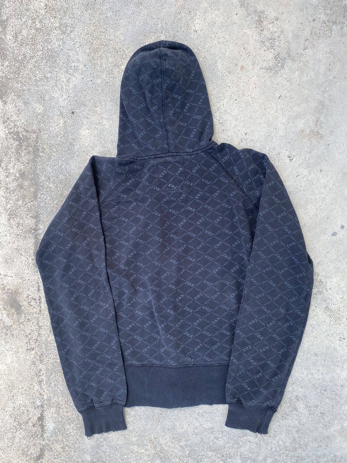 Fox Racing 2000s Fox Racing Overprint Zip Up Hoodie Size S / US 4 / IT 40 - 4 Thumbnail