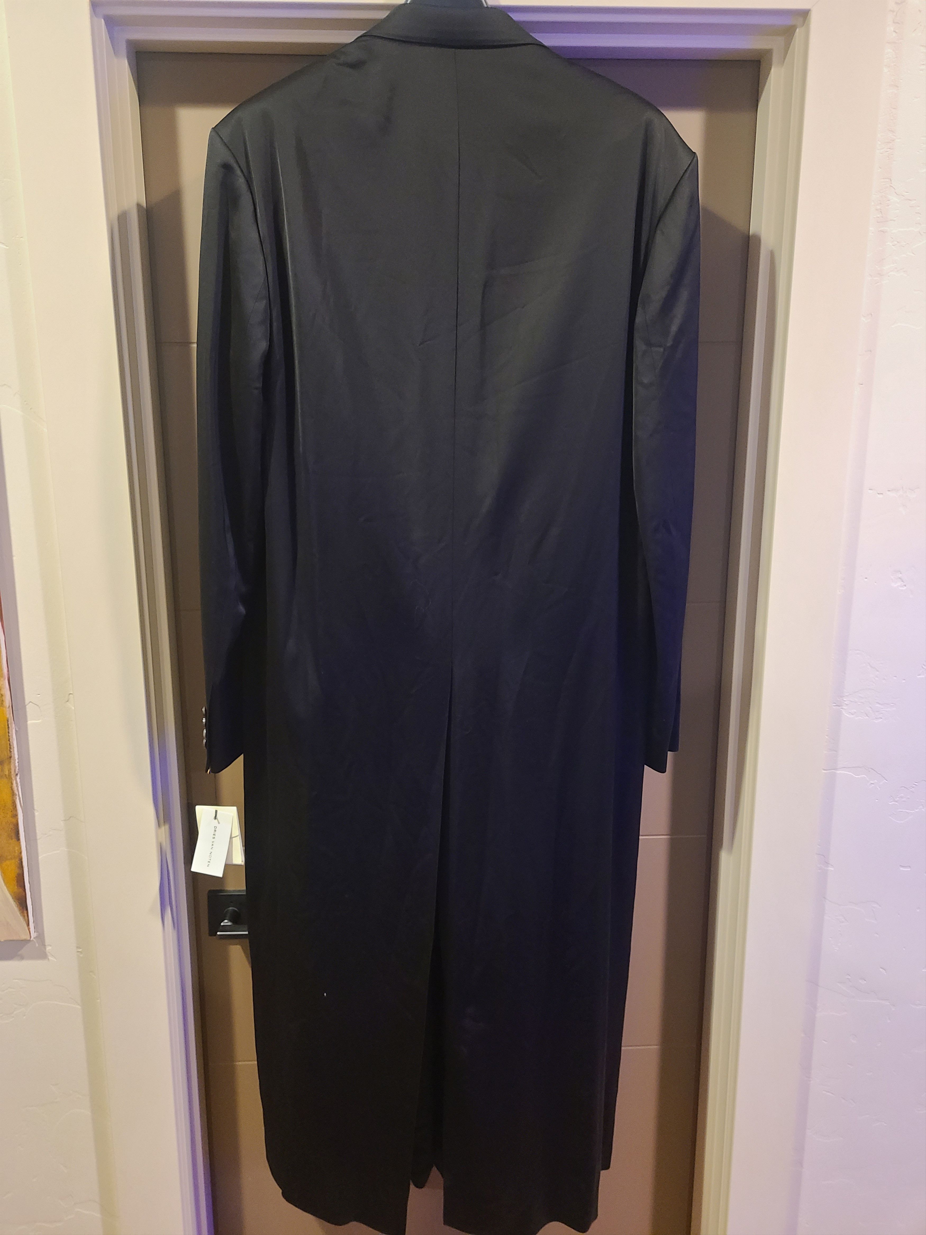 Dries Van Noten Dries Van Noten Black Oversized Double-Breasted Coat Size US L / EU 52-54 / 3 - 3 Thumbnail