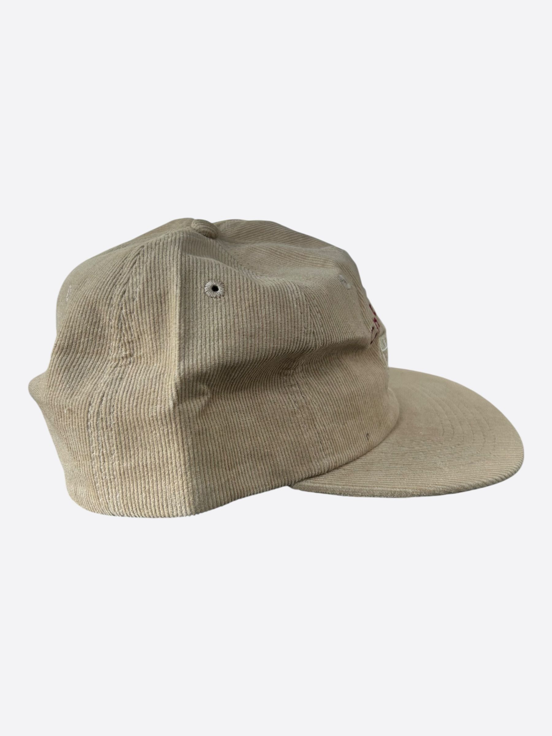 Gallery Dept. Beige & Multicolor Chateau Josue Embroidered Corduroy Hat Size ONE SIZE - 2 Thumbnail