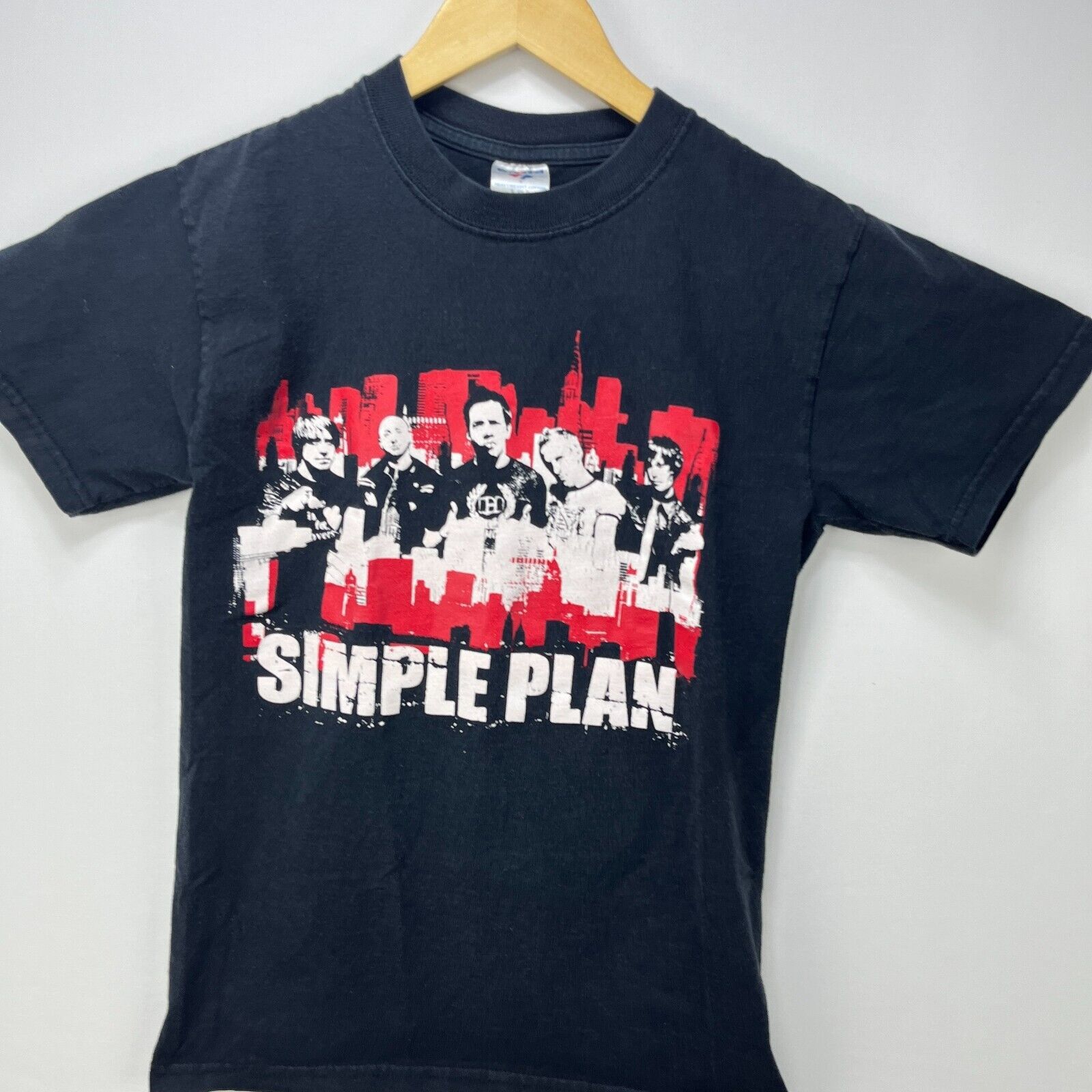 Vintage Vintage Y2K Simple Plan Band US Tour T-Shirt Small Emo Punk Size US S / EU 44-46 / 1 - 2 Thumbnail
