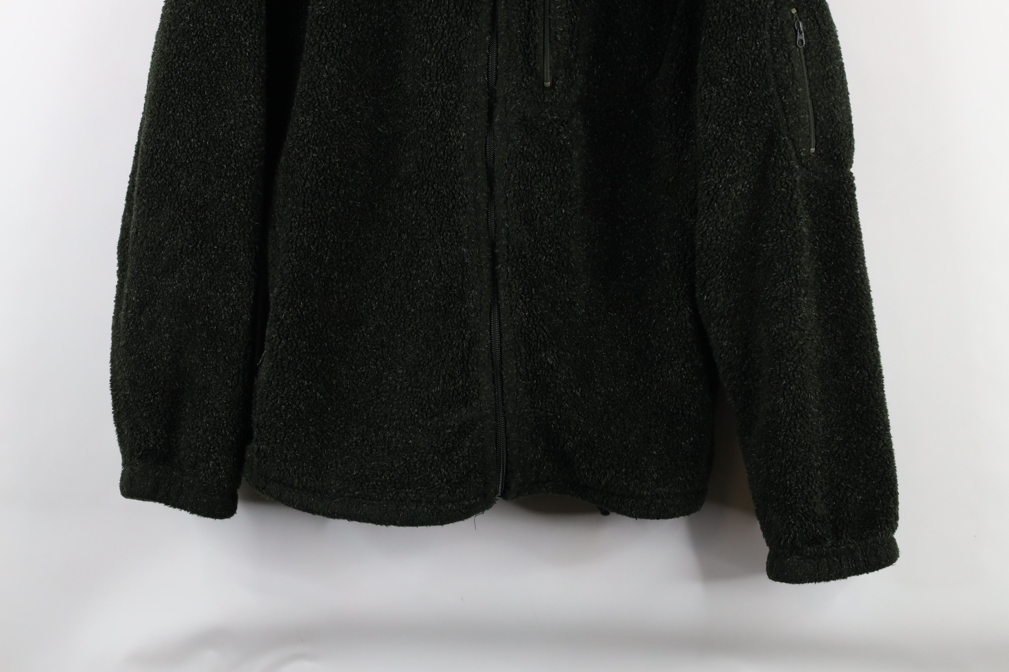 Cabelas × Vintage Vintage 90s Cabelas Deep Pile Fleece Full Zip Jacket Green Size US M / EU 48-50 / 2 - 3 Thumbnail