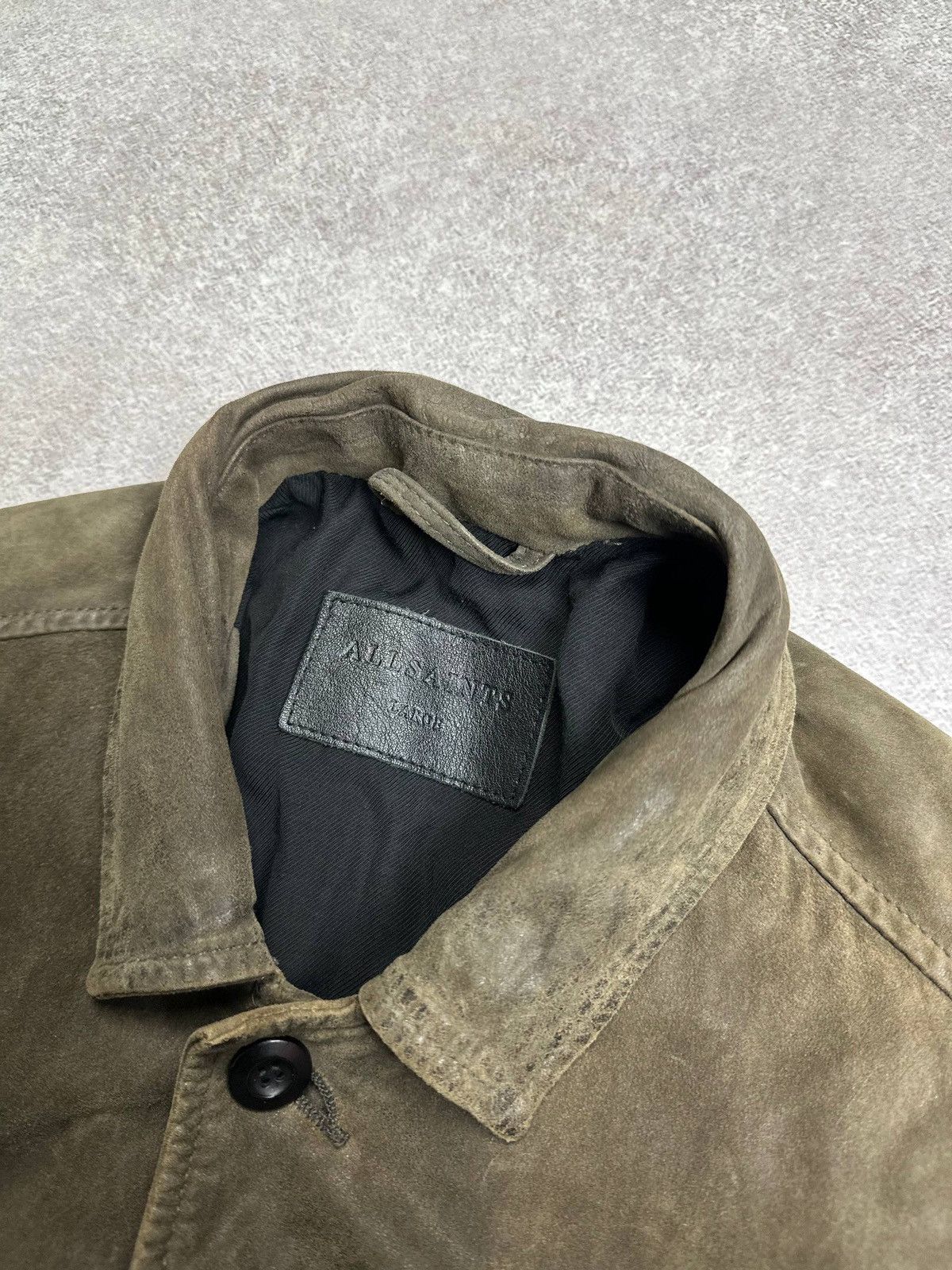Allsaints Allsaints Genuine Leather Civil Jacket Grunge L Abstract Size US L / EU 52-54 / 3 - 4 Thumbnail