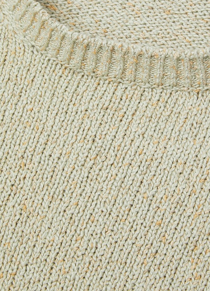 Loro Piana o1w1db10226 FAO9905 Meina Crewneck Sweater in Sage Green Size US L / EU 52-54 / 3 - 7 Thumbnail