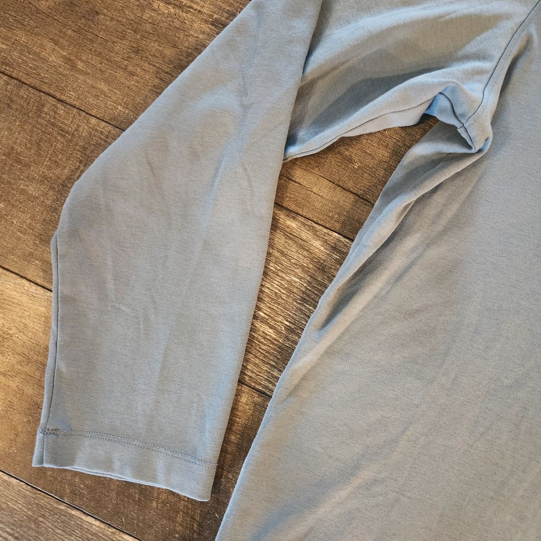 UNTUCKit UNTUCKit Polo Men's XL Long Sleeve Damaschino Light Blue Regular Fit Shirt Size US XL / EU 56 / 4 - 4 Thumbnail