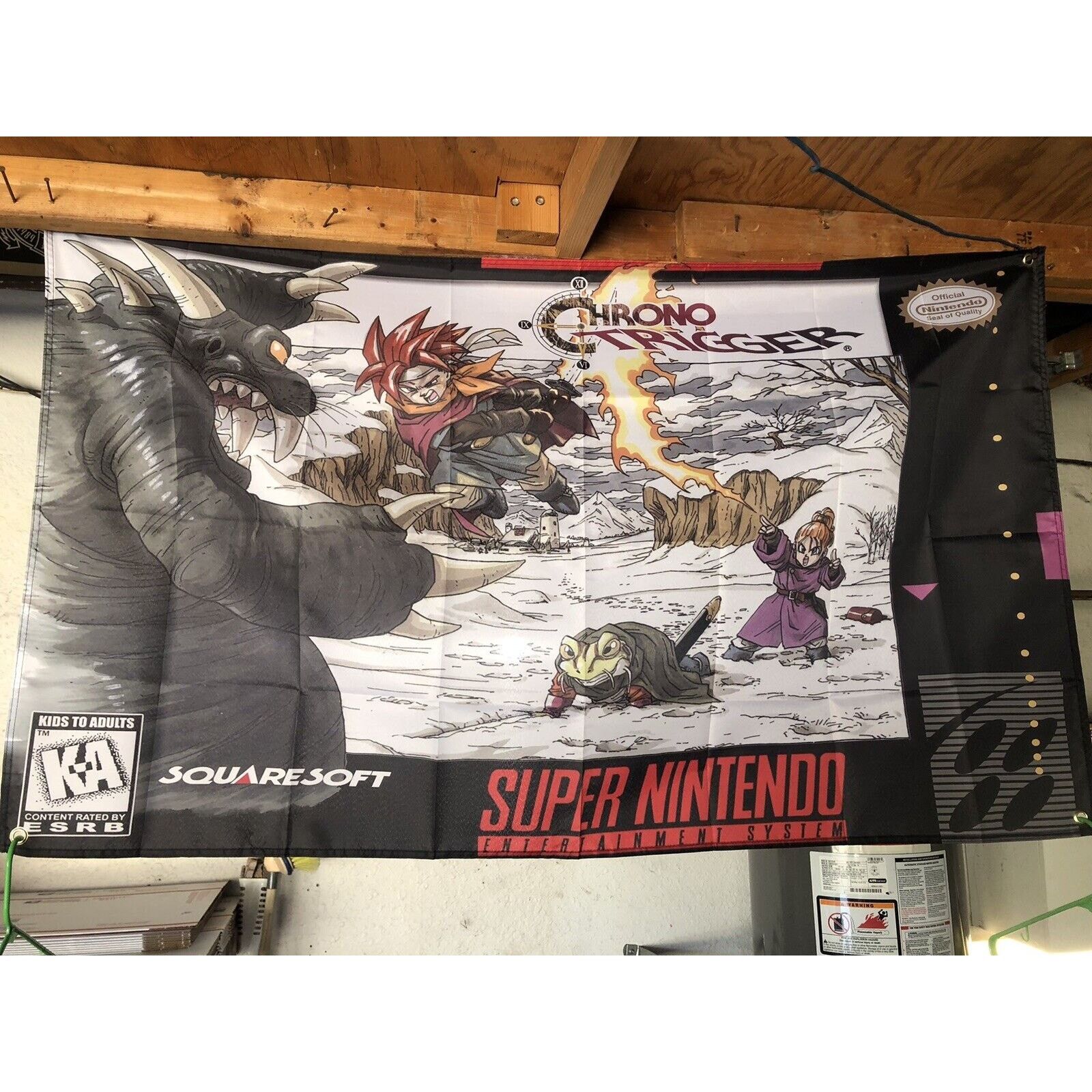 Nintendo Chrono Trigger 5' Flag Banner Poster / Super Nintendo SNES Size ONE SIZE - 2 Thumbnail