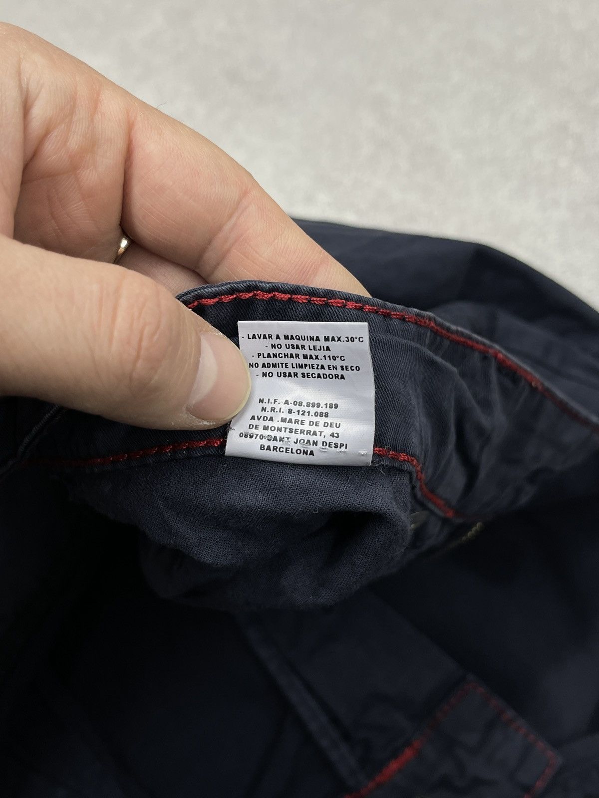 Marithe + Francois Girbaud Marithe Francois Girbaud Navy Chino Pants Trouser Size US 31 - 13 Thumbnail