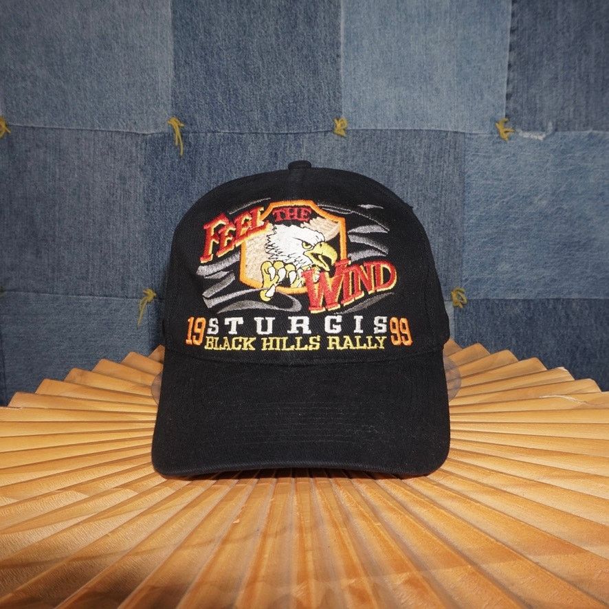 Vintage OSFA - Vintage Y2K feel the wind 1999 Sturgis embroider hat Size ONE SIZE - 1 Thumbnail