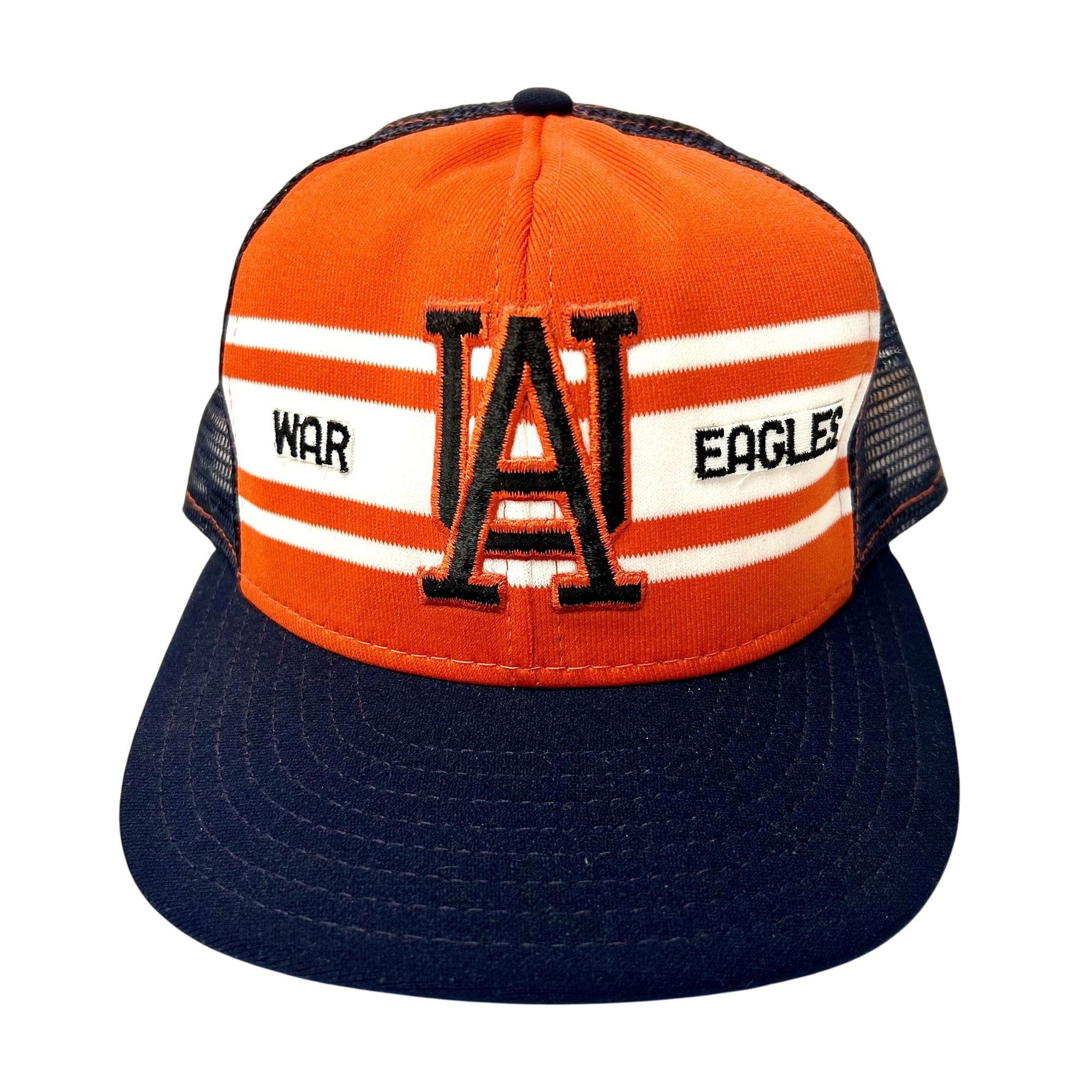Other NOS 70 80's AJD Super Stripe Mesh TRUCKER AU WAR EAGLES Hat Size ONE SIZE - 6 Thumbnail
