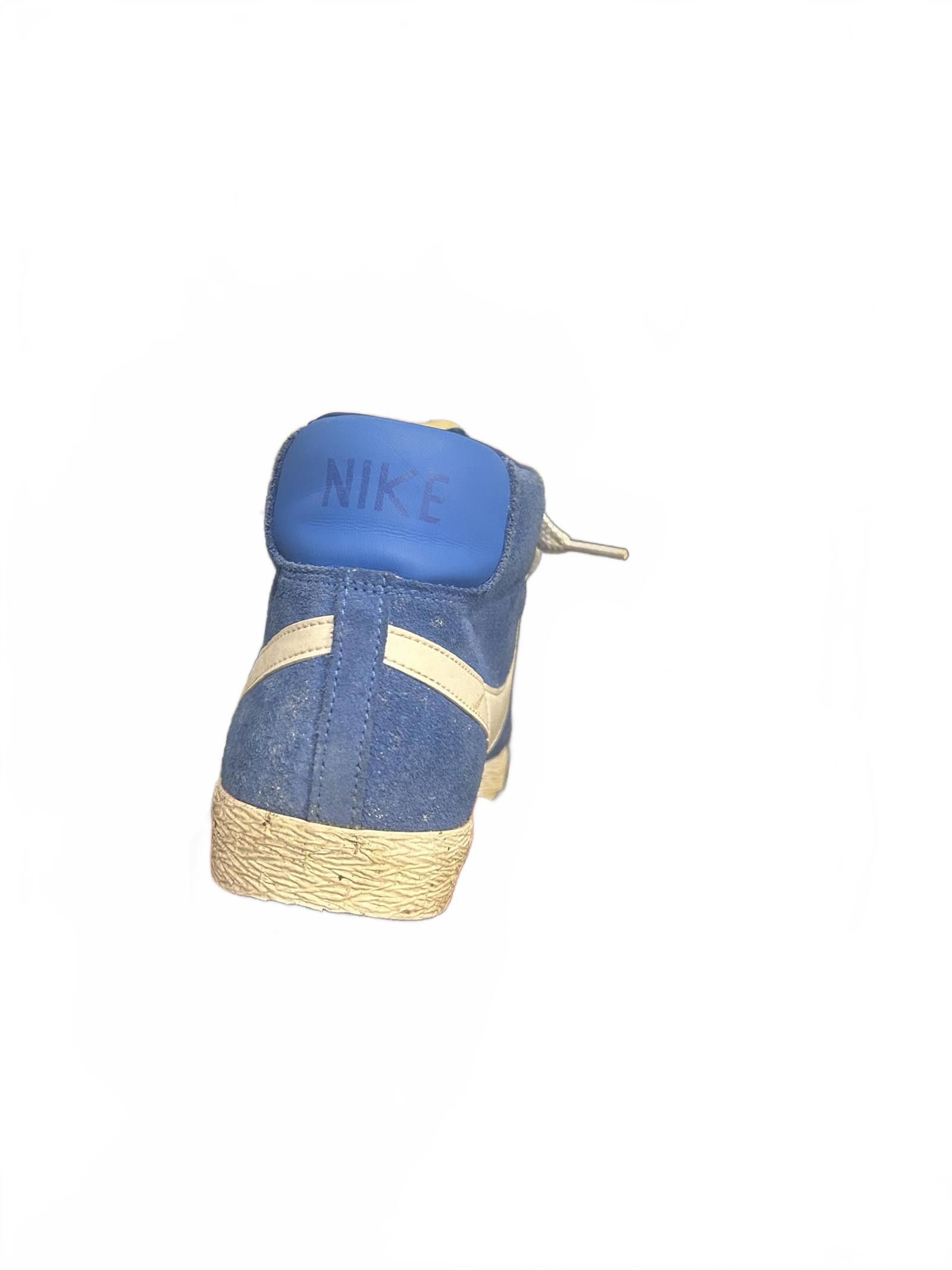 Nike Vintage Nike Blazer High-Top Sneakers - Blue & Cream Size US 7 / EU 40 - 8 Thumbnail