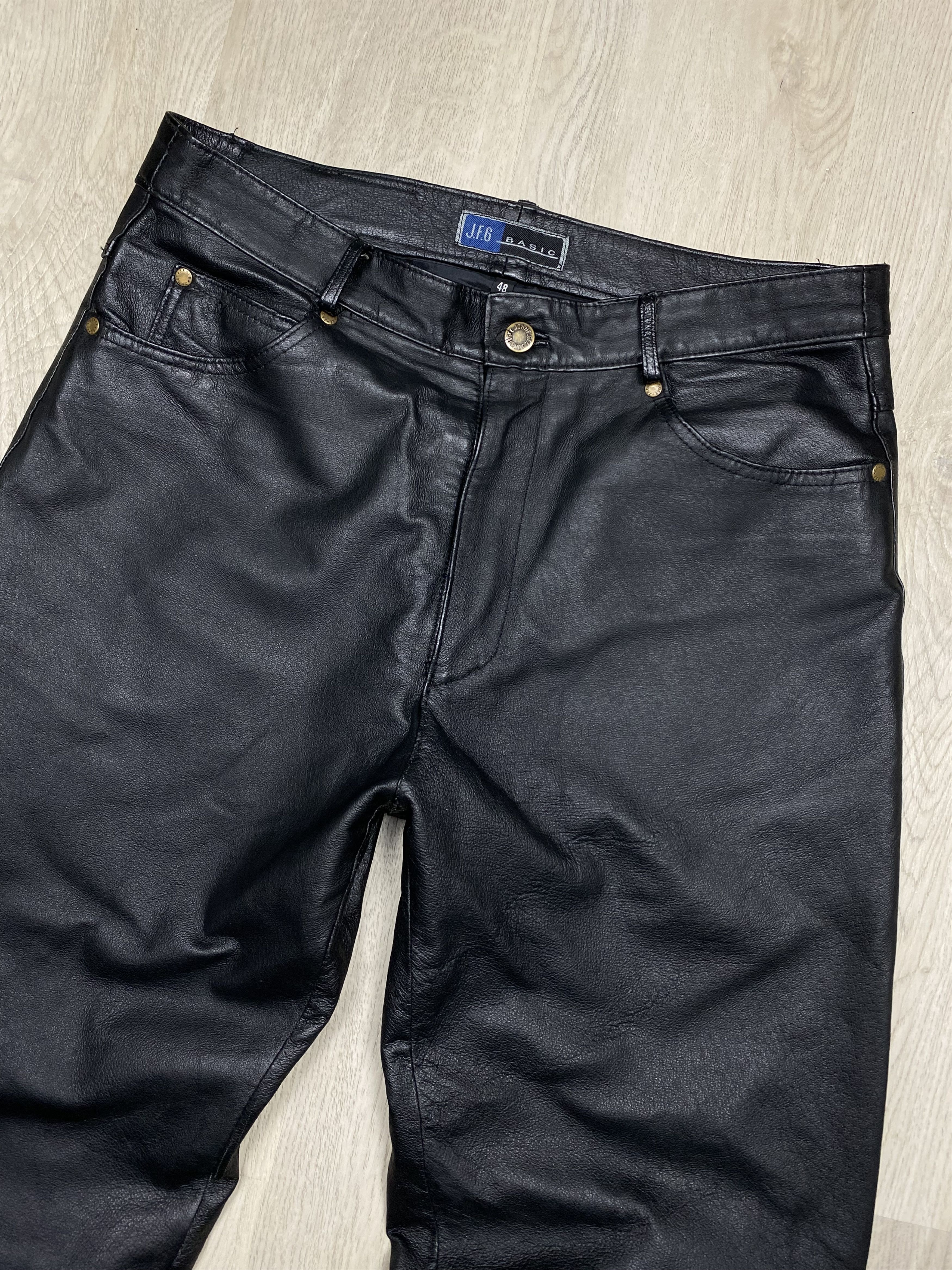 Genuine Leather Vintage Genuine Leather Pants Biker Motorcycle Size US 32 / EU 48 - 2 Thumbnail