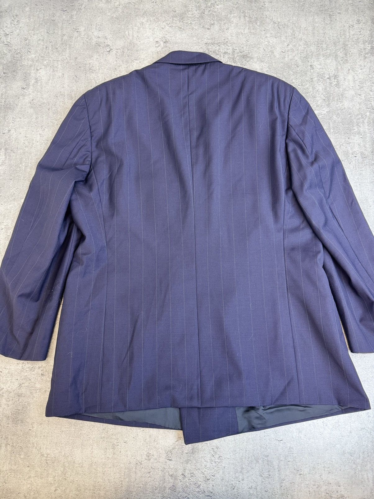 Valentino Valentino Double Breasted Pinstripe Wool Suit Vintage 90s Size 54R - 12 Thumbnail