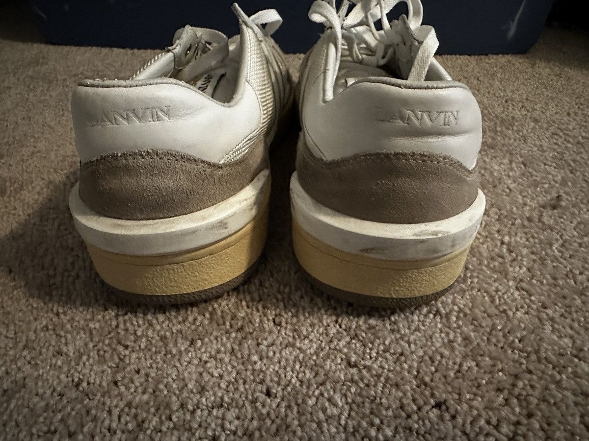 Lanvin White Clay Sneakers Size US 13 / EU 46 - 3 Thumbnail