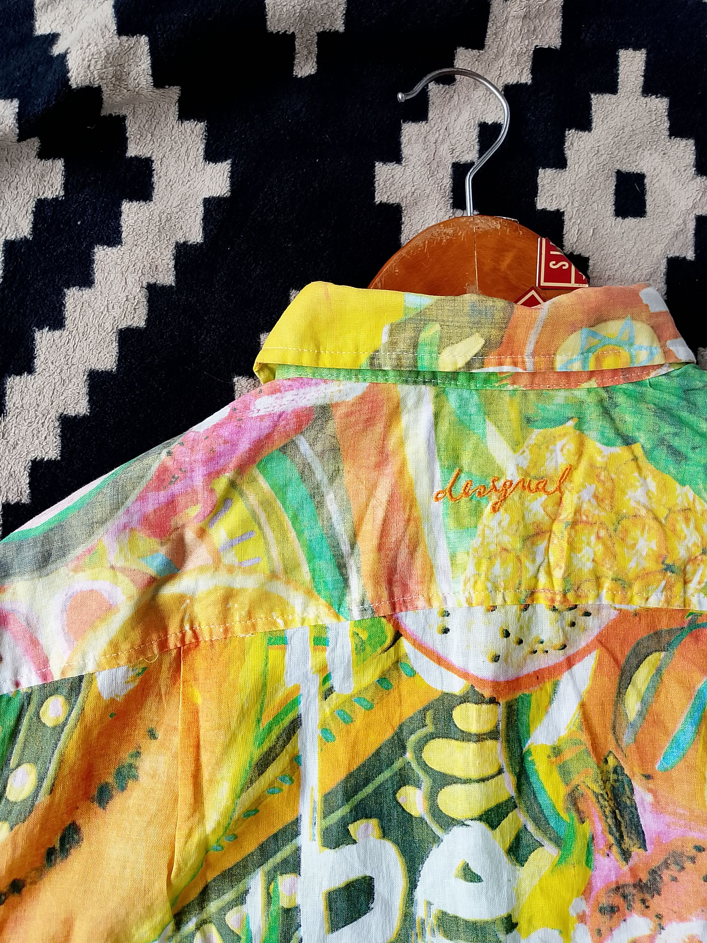 Desigual 90s Y2K Desigual Psychedelic Art Shirt Retro Underground Size US L / EU 52-54 / 3 - 7 Thumbnail