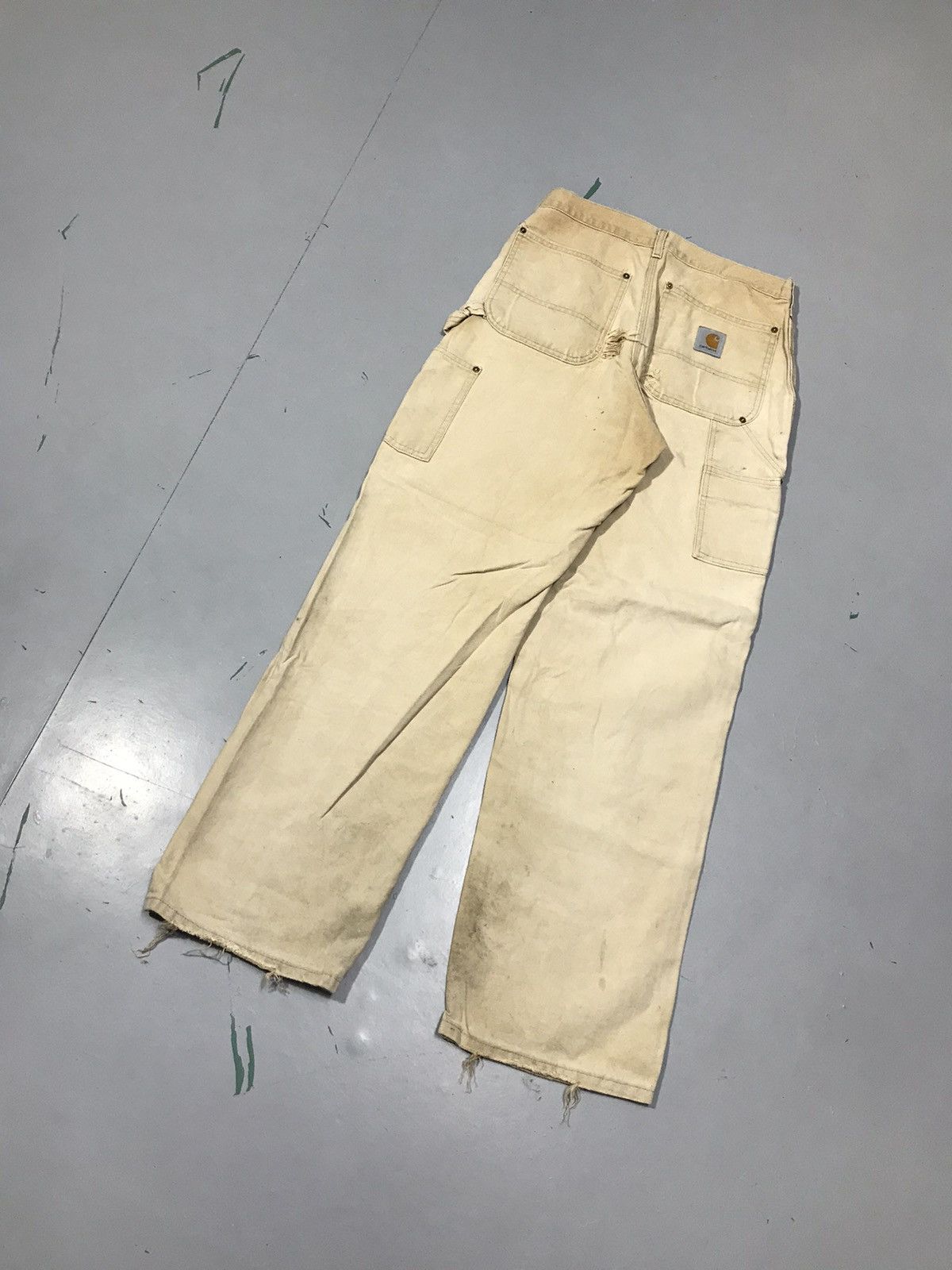 Carhartt Vintage Carhartt B01 BRN sunfaded double knee workwear Size US 30 / EU 46 - 8 Thumbnail