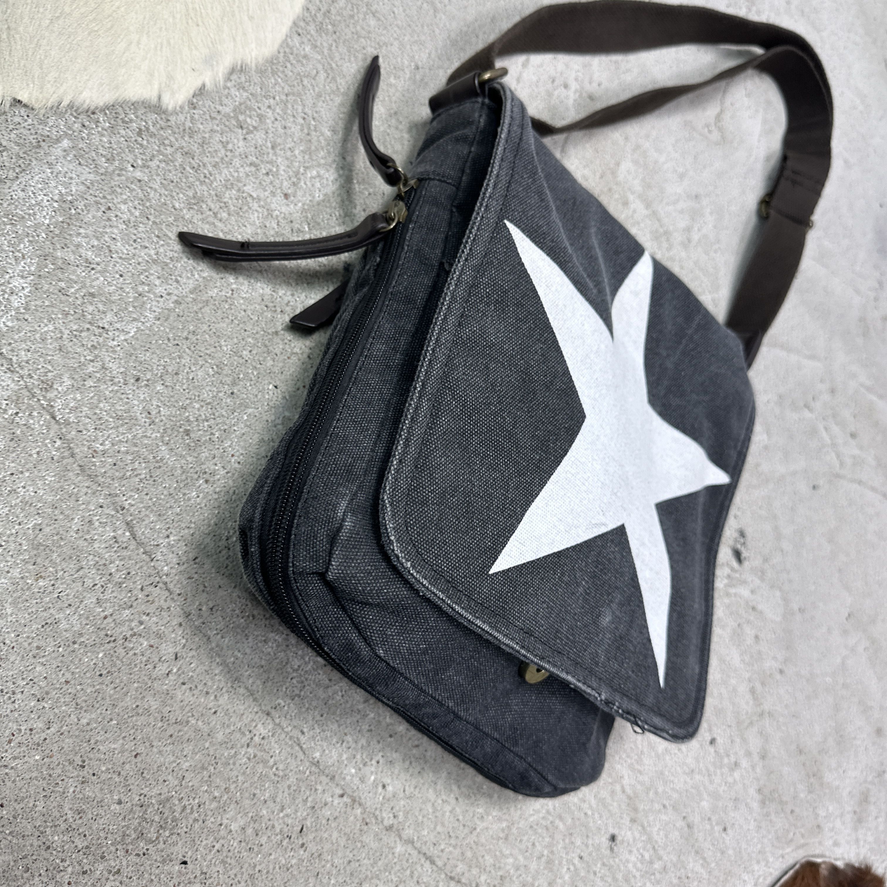 Vintage Vintage Printed Star Washed Shoulder Bag Y2K Size ONE SIZE - 6 Thumbnail