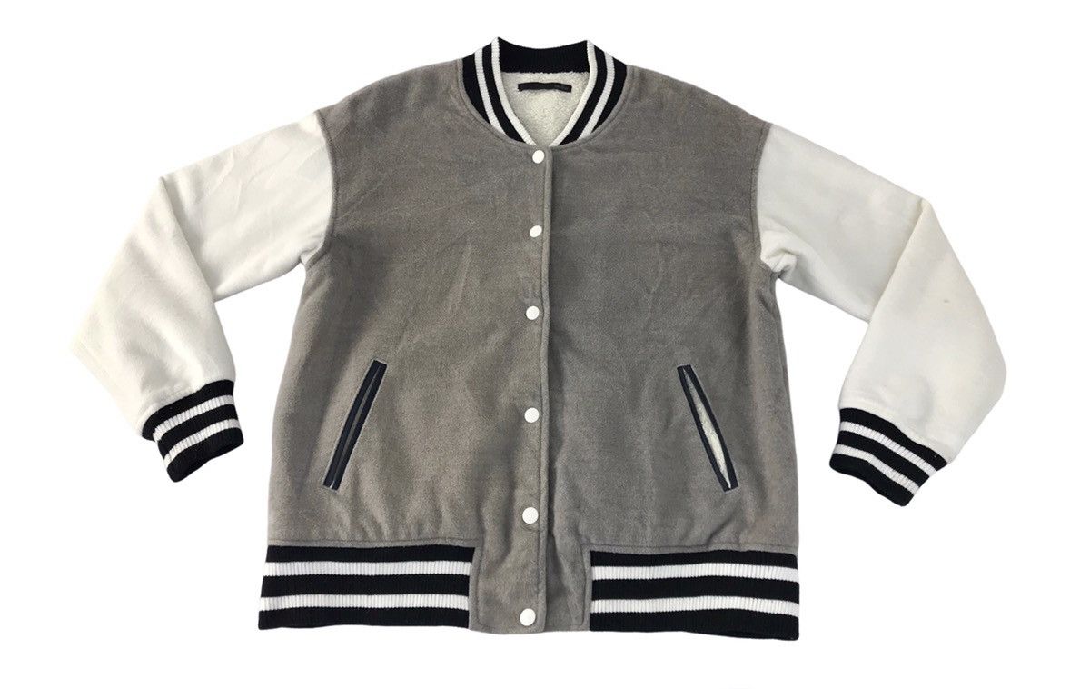 Japanese Brand × Vintage Vintage Heather Varsity Jacket Faded Colour Design Size US M / EU 48-50 / 2 - 1 Thumbnail
