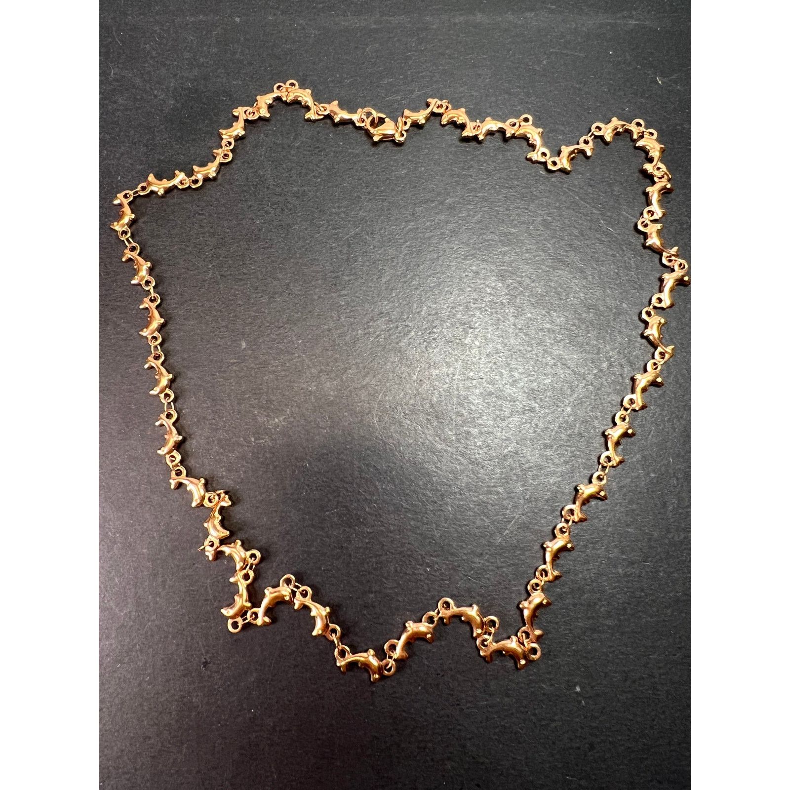 Other Rose gold over stainless steel dolphins 20 inch necklace Size ONE SIZE - 1 Thumbnail
