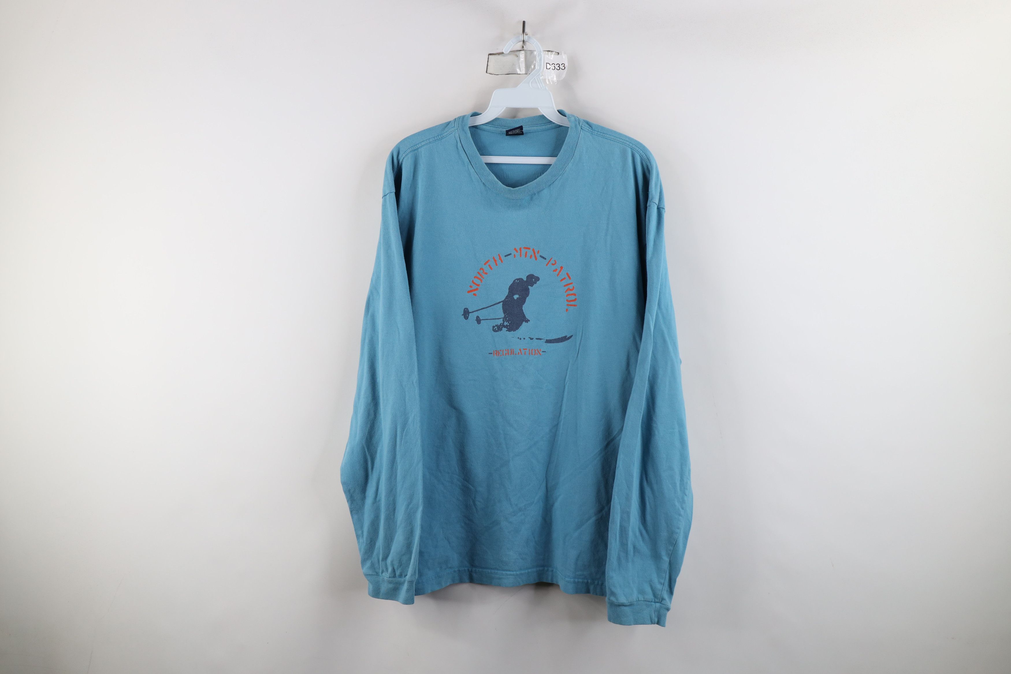 Gap × Vintage Vintage 90s Y2K Gap Patrol Skiing Long Sleeve T-Shirt Blue Size US M / EU 48-50 / 2 - 1 Thumbnail