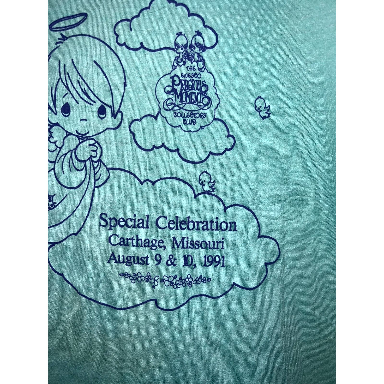 Vintage Vintage Precious Moments Shirt The Enesco Club 1991 Tee VTG Size US L / EU 52-54 / 3 - 4 Thumbnail