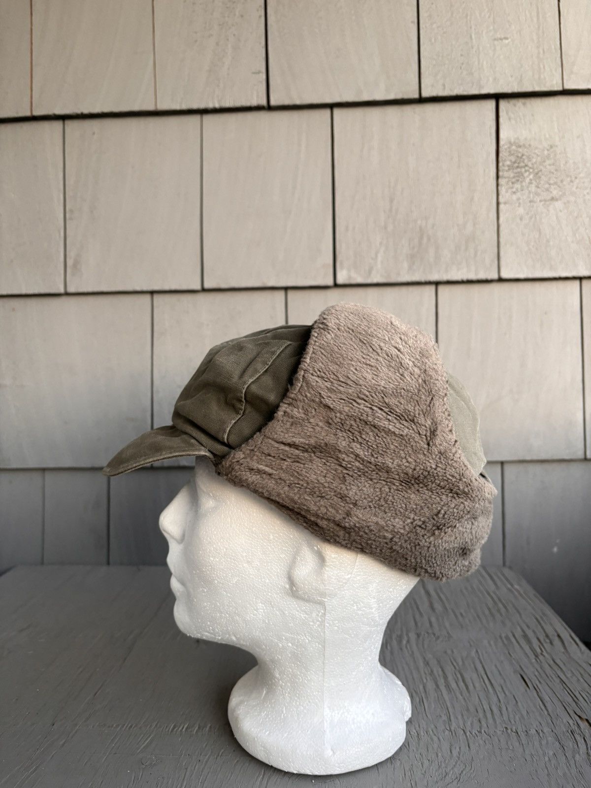 Vintage 80s Vintage German Army Hat Ushanka Trapper Pilot Flap Polar Size ONE SIZE - 6 Thumbnail