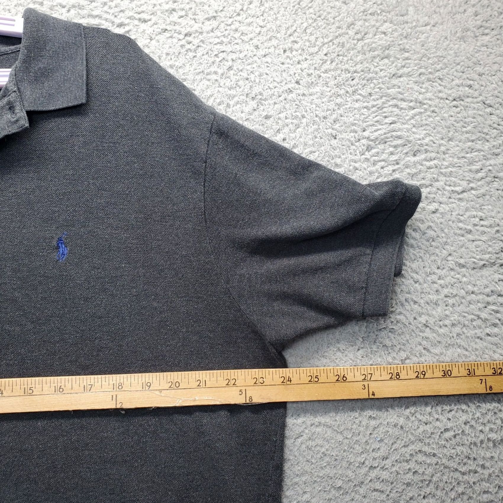 Polo Ralph Lauren VTG Polo Ralph Lauren Polo Shirt Womens XL Gray Pony Logo High Low Slit Popover Size XL / US 12-14 / IT 48-50 - 4 Thumbnail