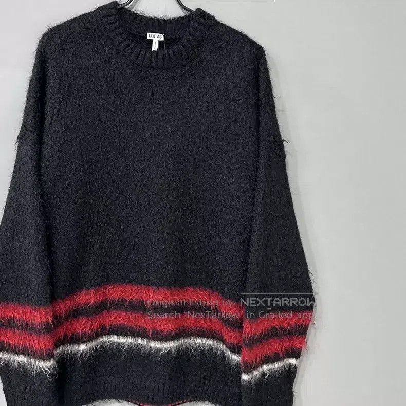 Loewe Loewe Mohair Striped Sweater Size L / US 10 / IT 46 - 2 Thumbnail