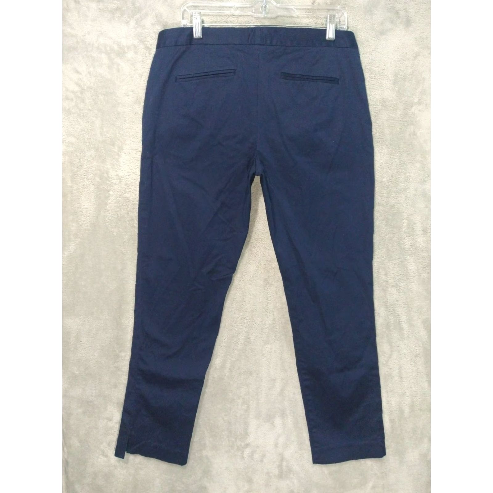 Lilly Pulitzer Lilly Pulitzer Pants Womens 12 Navy Blue Chino Mid Rise Trouser Cotton Preppy Size 34" / US 12 / IT 48 - 2 Thumbnail