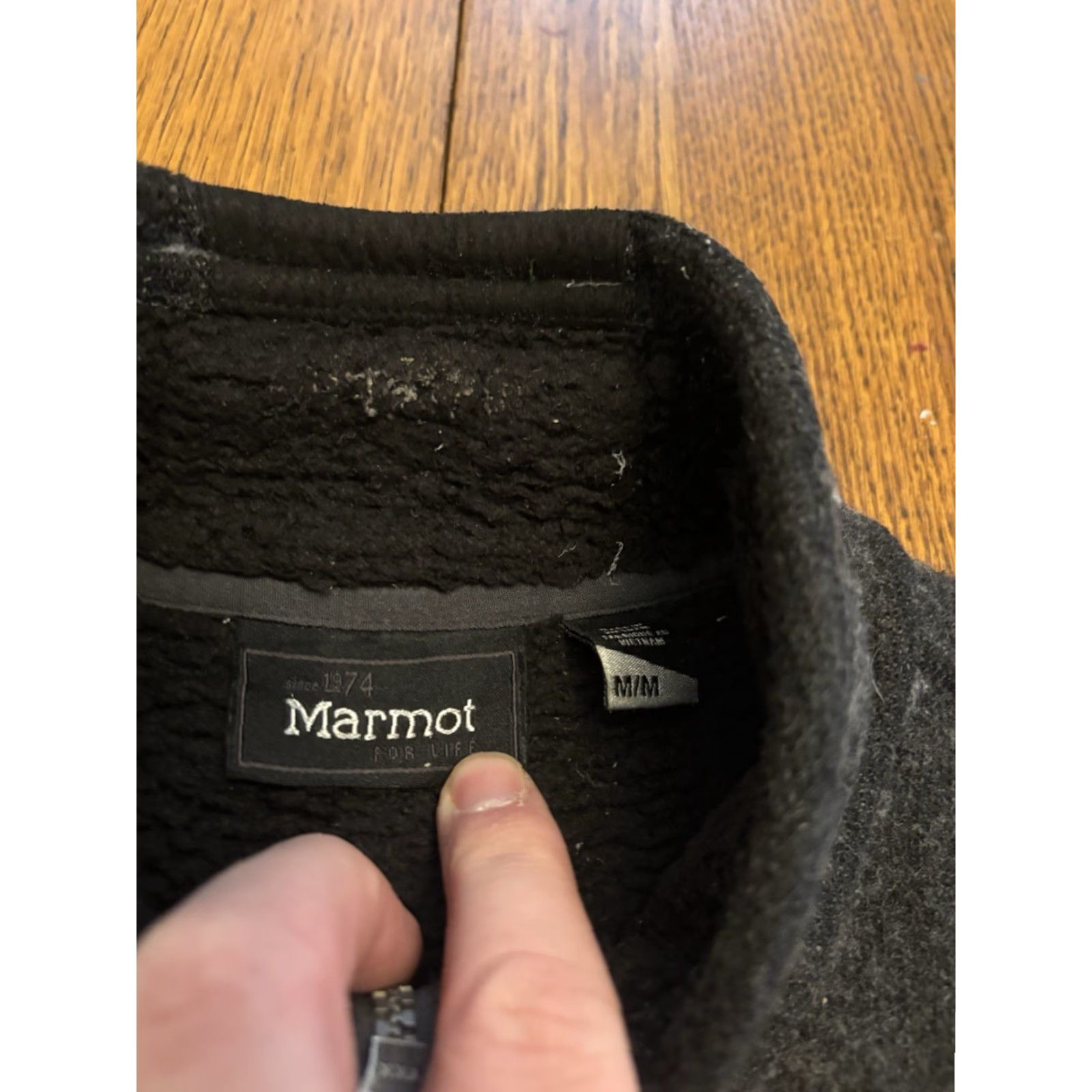 Marmot Marmot Men's Full Zip Fleece Jacket Black Zippered Pockets M Regular Size M Jacket Size US M / EU 48-50 / 2 - 3 Thumbnail