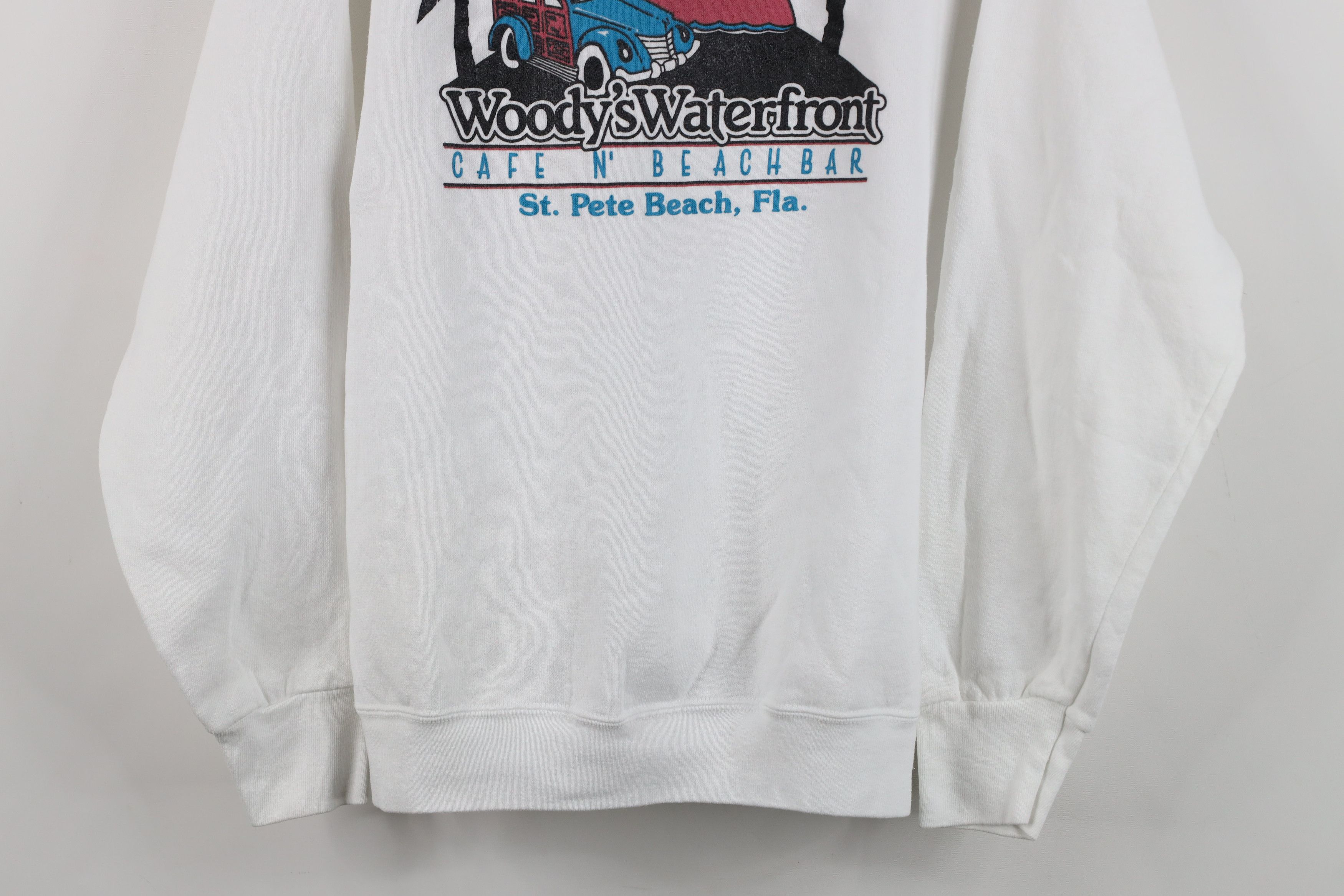 Vintage Vintage 90s Streetwear Waterfront St Petes Beach Sweatshirt Size L / US 10 / IT 46 - 3 Thumbnail