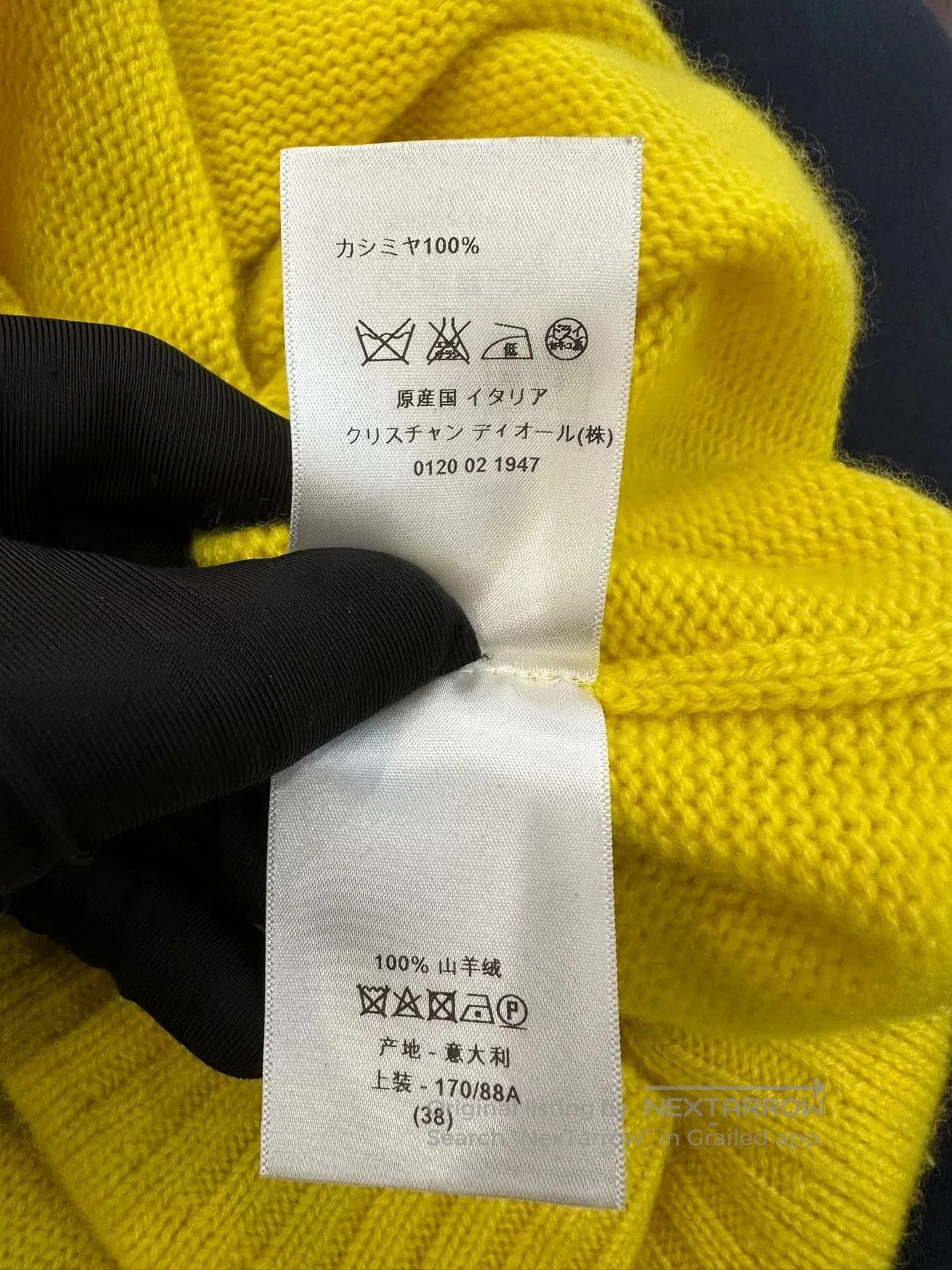 Dior Dior Women's Yellow Wool Sweater. Size S / US 4 / IT 40 - 5 Thumbnail