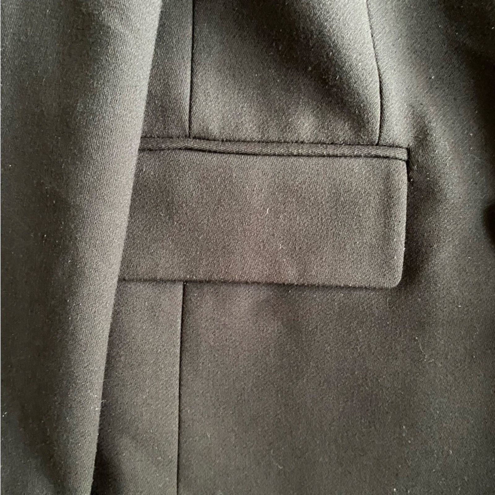 Maje MAJE VOGA $565 Black Double-Breasted Crepe Blazer FR42 US 10 Size L / US 10 / IT 46 - 6 Thumbnail