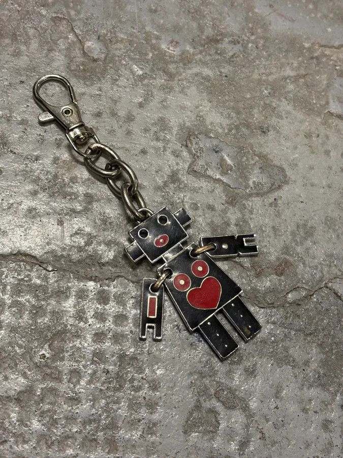 Prada AW2004 Prada Black & Red Robot Key Chain Size ONE SIZE - 5 Thumbnail
