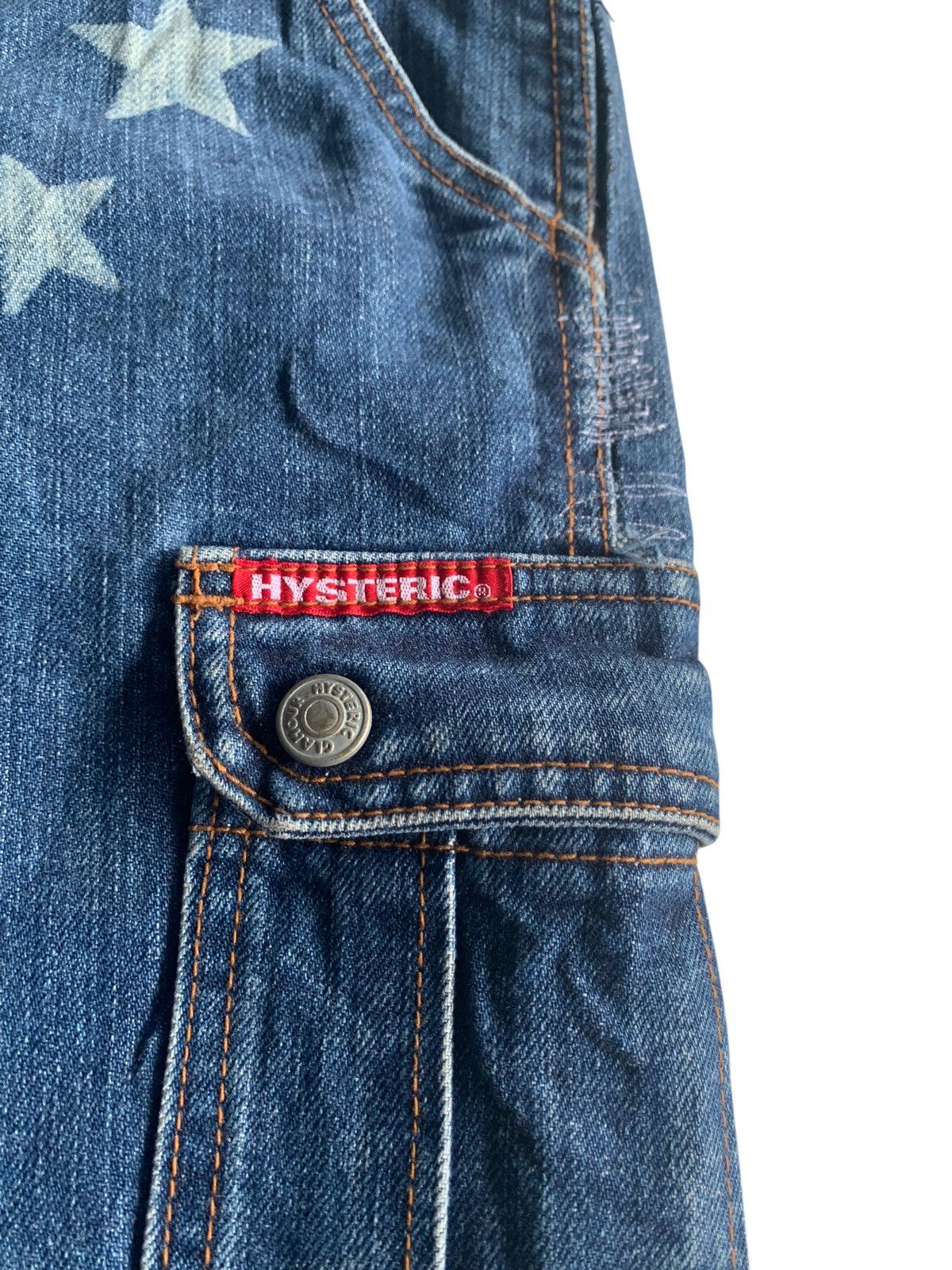 Kapital RARE💥HYSTERIC GLAMOUR STAR FLARED REPAIRED DISTRESSED DENIM Size US 30 / EU 46 - 11 Thumbnail