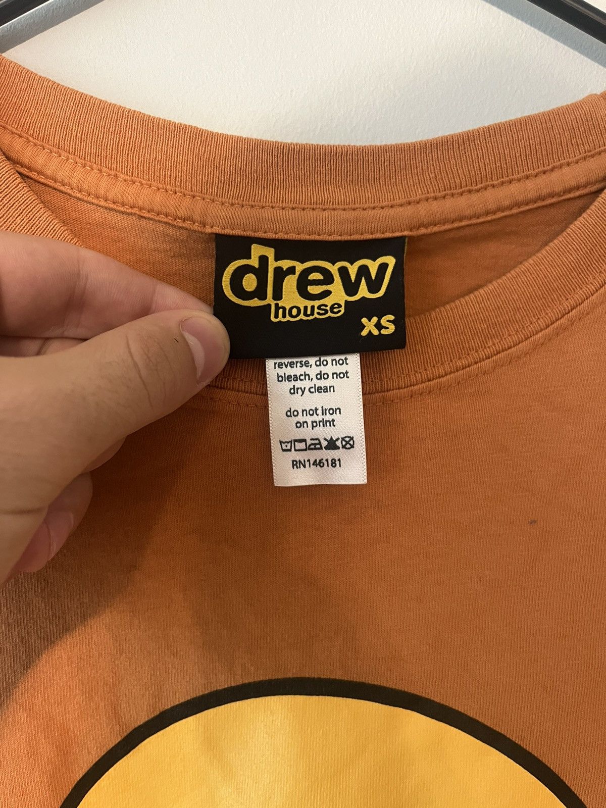Drew House Orange Drew House Mascot Tee XS Size XS / US 0-2 / IT 36-38 - 2 Thumbnail