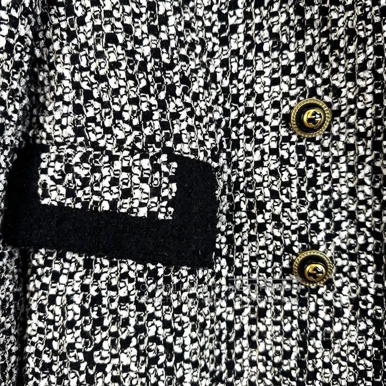 Gucci Gucci Double-breasted tweed wool blended coat Size XS / US 0-2 / IT 36-38 - 5 Thumbnail
