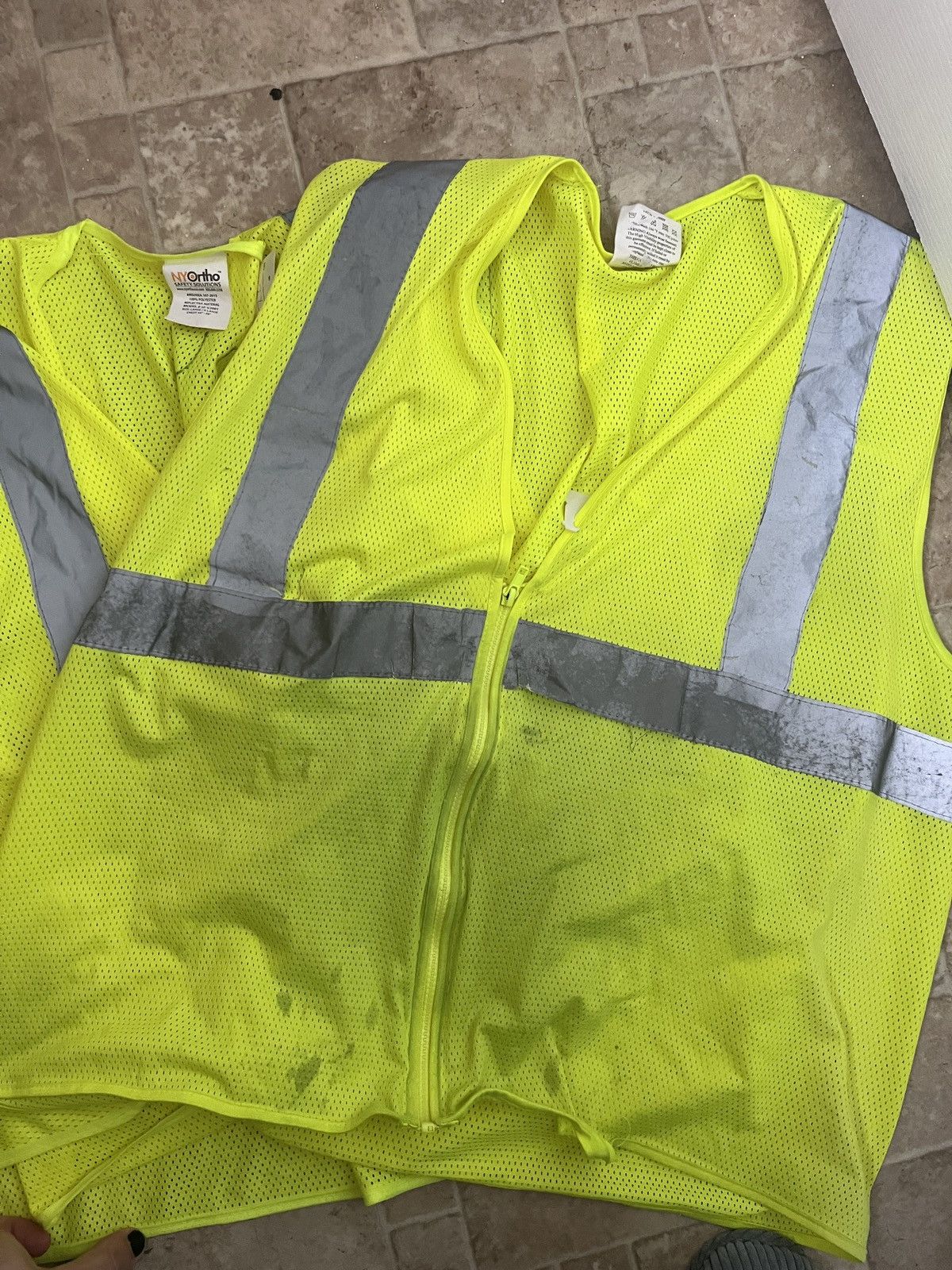 Vintage Bundle of 3 Safety Vest Workwear Reflective Neon Size US XL / EU 56 / 4 - 4 Thumbnail