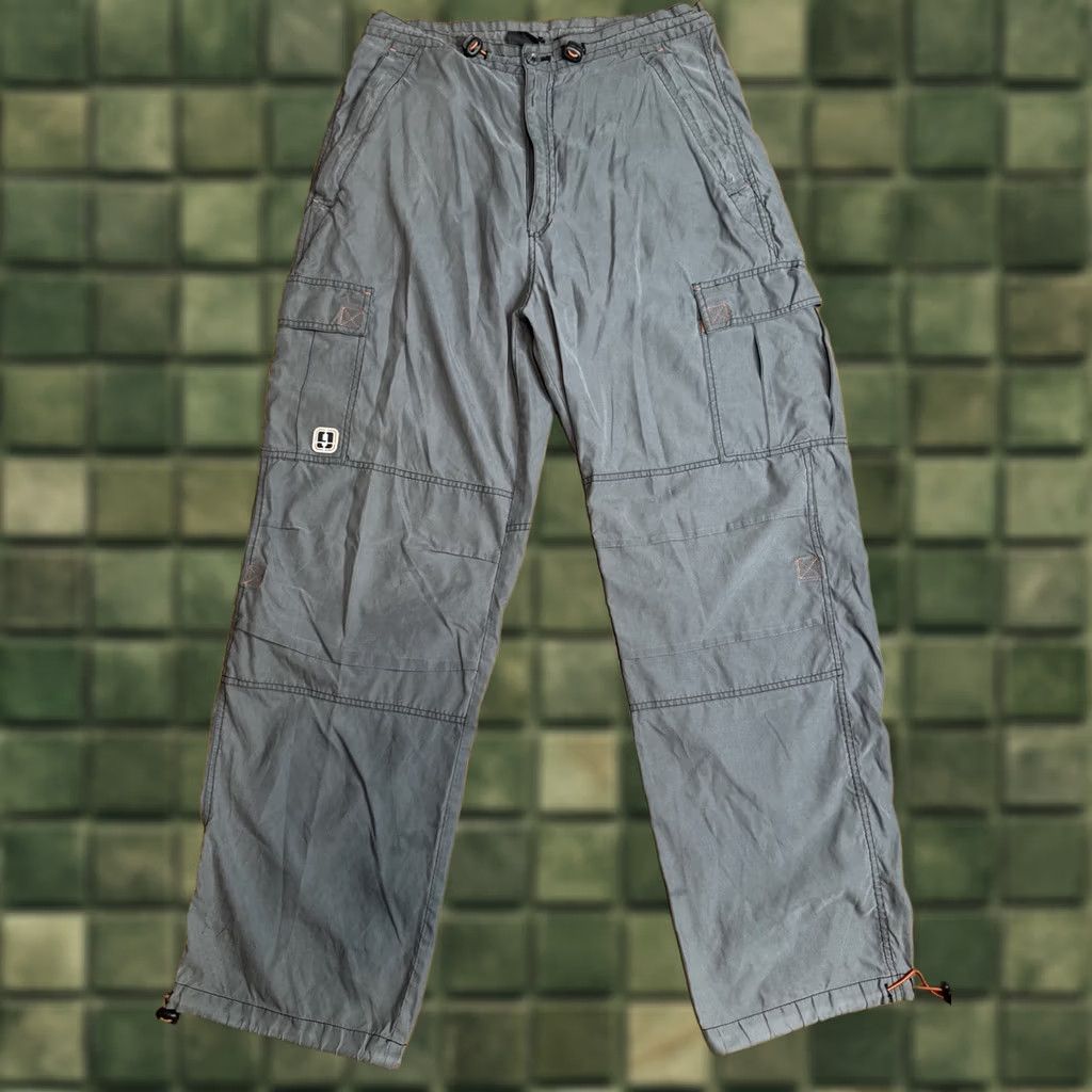 Vintage VINTAGE Trans Nine Y2K Raver Cargo Pants Baggy Techwear Size M Grey Size US 31 - 1 Thumbnail