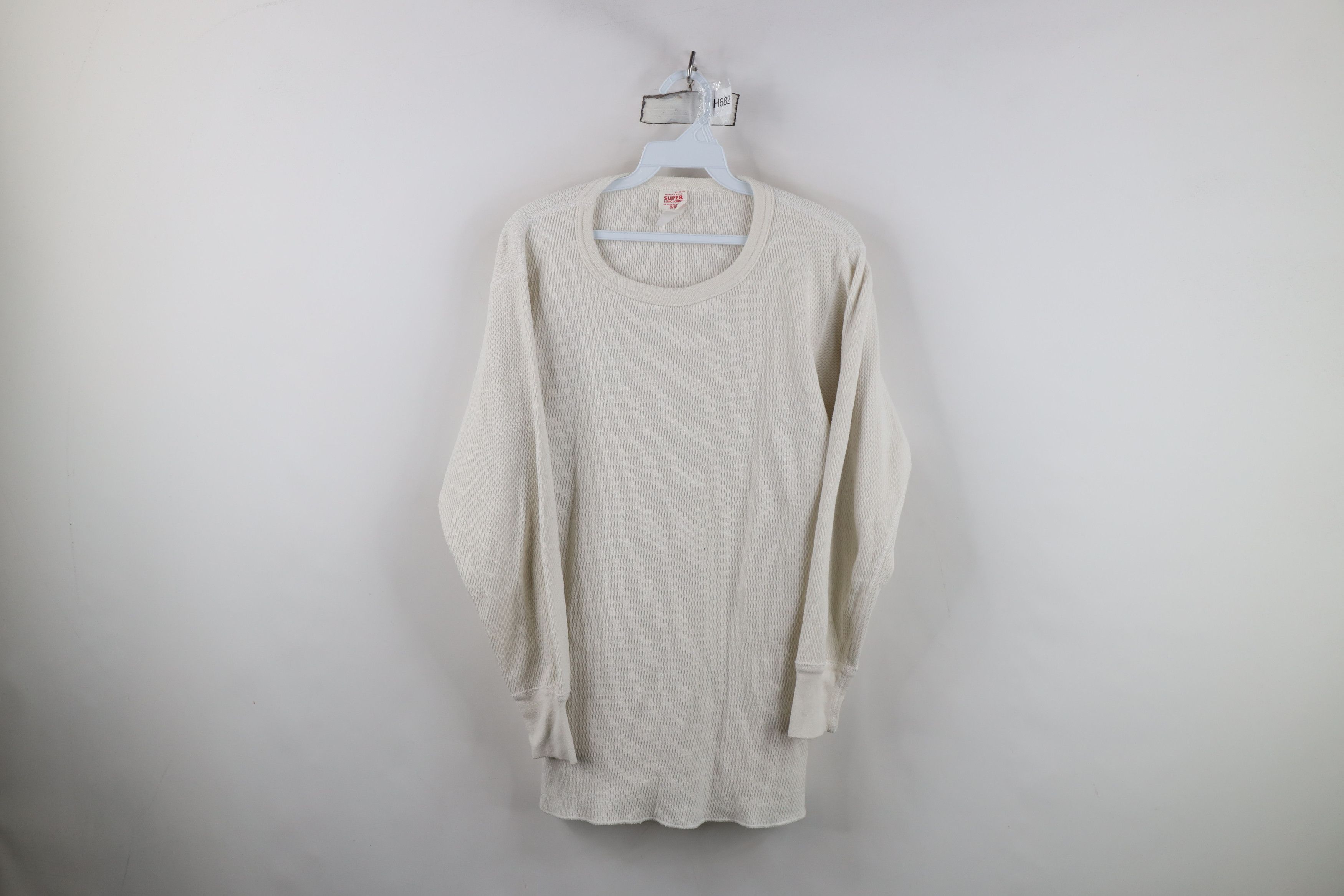 Vintage Vintage 90s Streetwear Waffle Knit Long Sleeve T-Shirt USA Size US XL / EU 56 / 4 - 1 Thumbnail