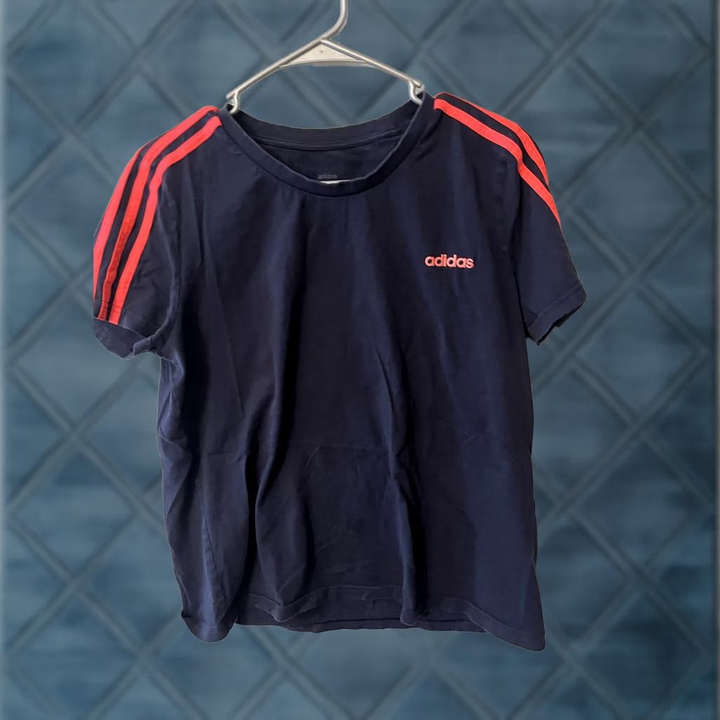 Adidas Adidas Women's T-Shirt XL Navy Athletic Tee Short Sleeve Activewear Sports Size XL / US 12-14 / IT 48-50 - 1 Thumbnail