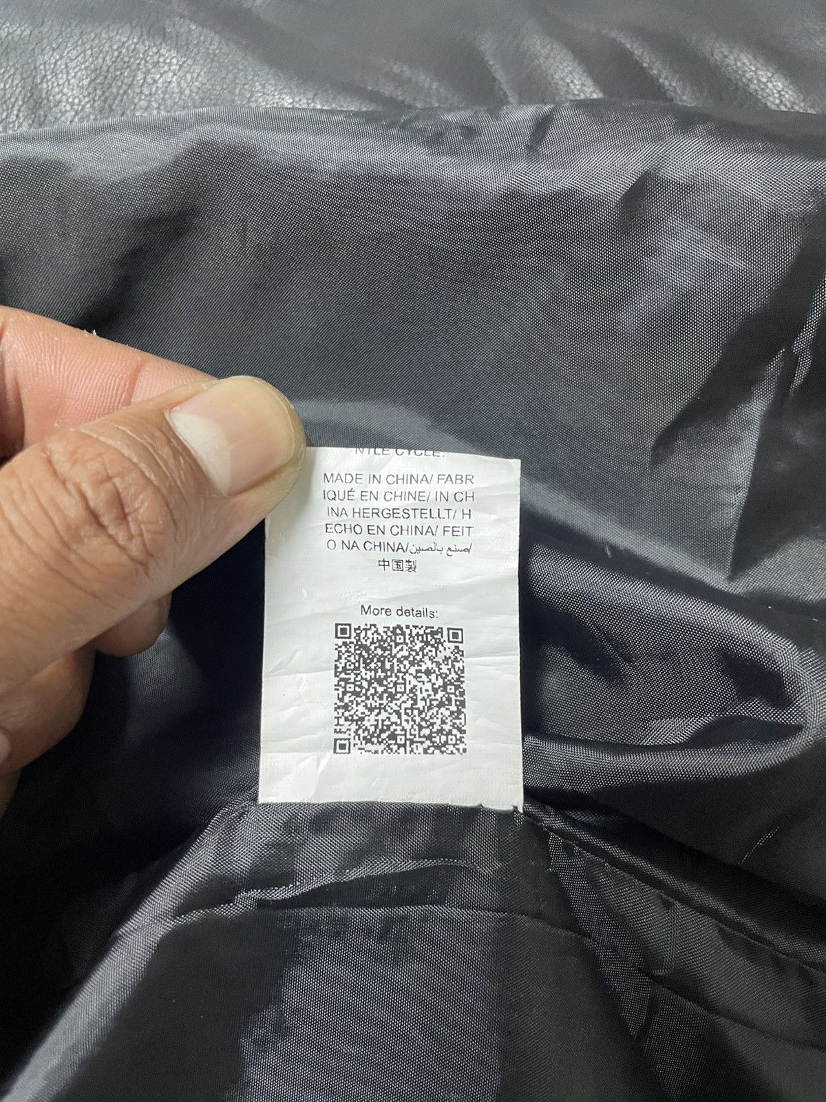 If Six Was Nine × Shein 2000’s Shein - Asymmetrical Leather Biker Jacket Size US L / EU 52-54 / 3 - 6 Thumbnail