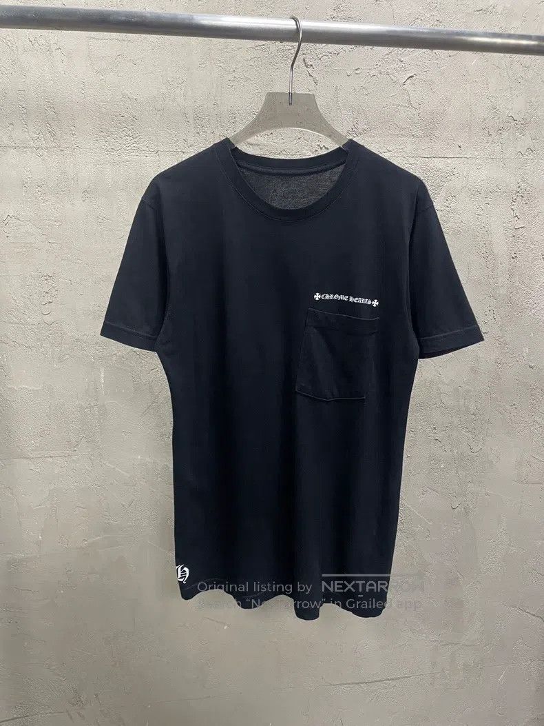 Chrome Hearts CHROME HEARTS Size S Sanskrit short sleeves with black cros Size US S / EU 44-46 / 1 - 1 Thumbnail