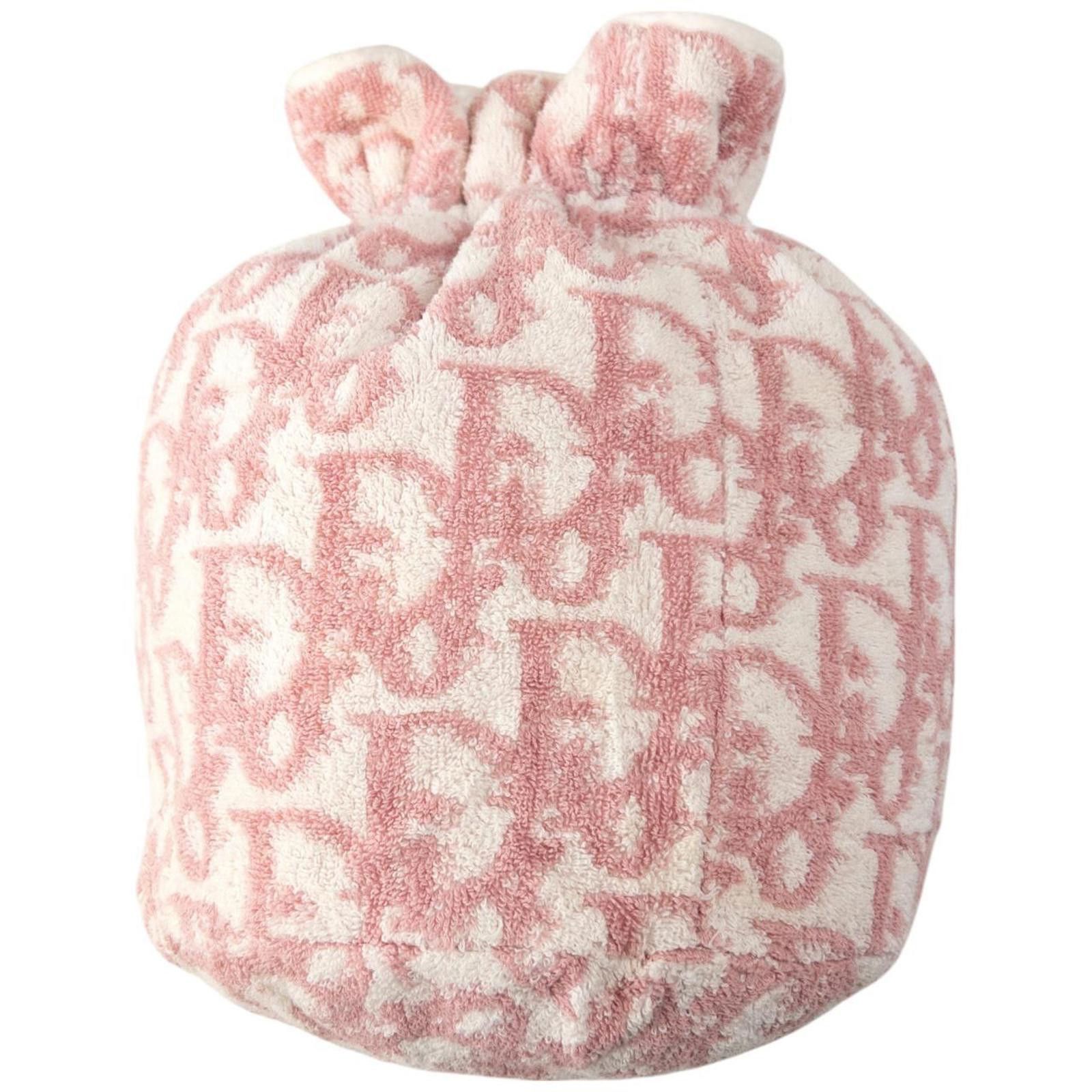 Dior Vintage Dior Monogram Terry Cloth Drawstring Bag Size ONE SIZE - 3 Thumbnail