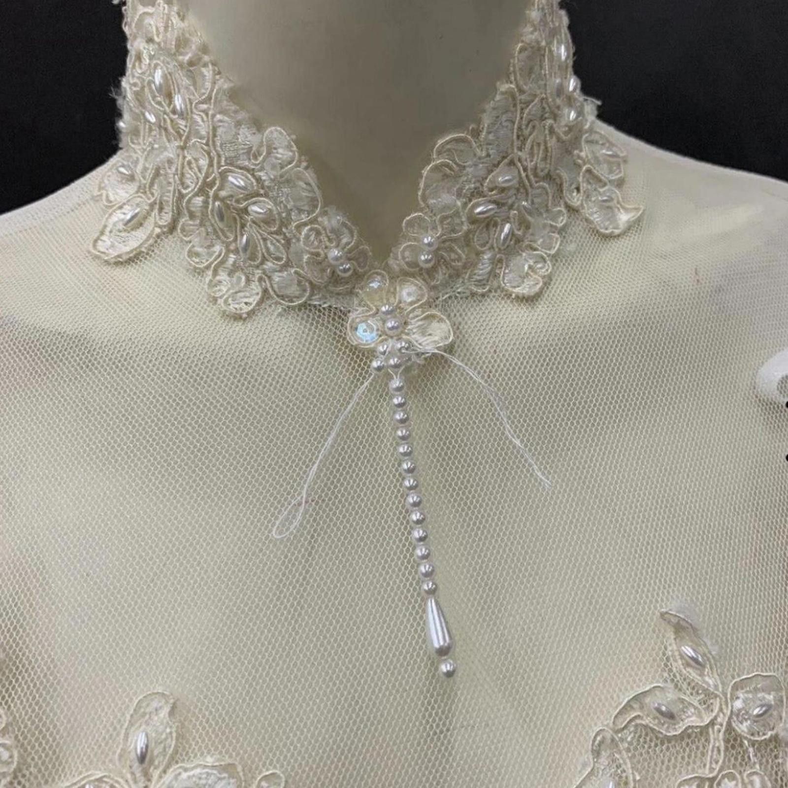 Other 1980s vintage lace and satin wedding dress #80swedding Size M / US 6-8 / IT 42-44 - 3 Thumbnail