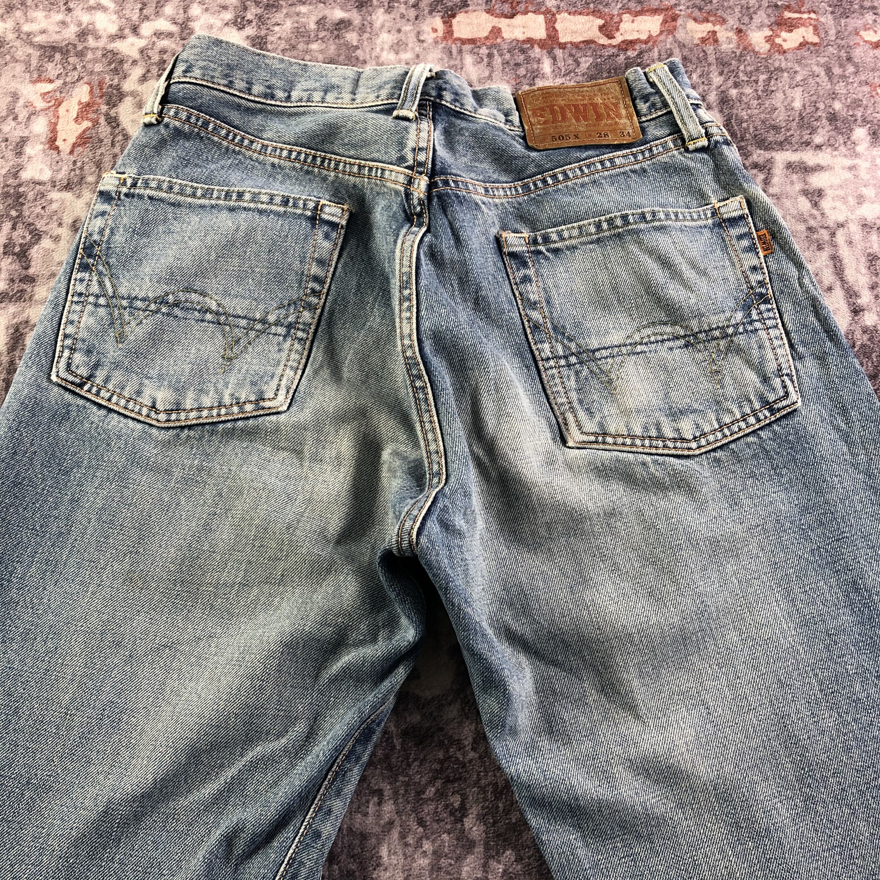 Edwin Vintage Blue Wash Edwin 505 Selvedge Jeans-JM3651 Size US 28 / EU 44 - 5 Thumbnail
