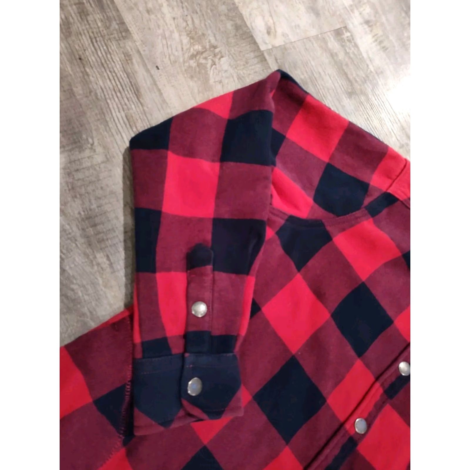 Orvis Orvis Women’s Large Plaid Flannel Shacket Lined Shirt Jacket Shacket Snap Front Size L / US 10 / IT 46 - 2 Thumbnail