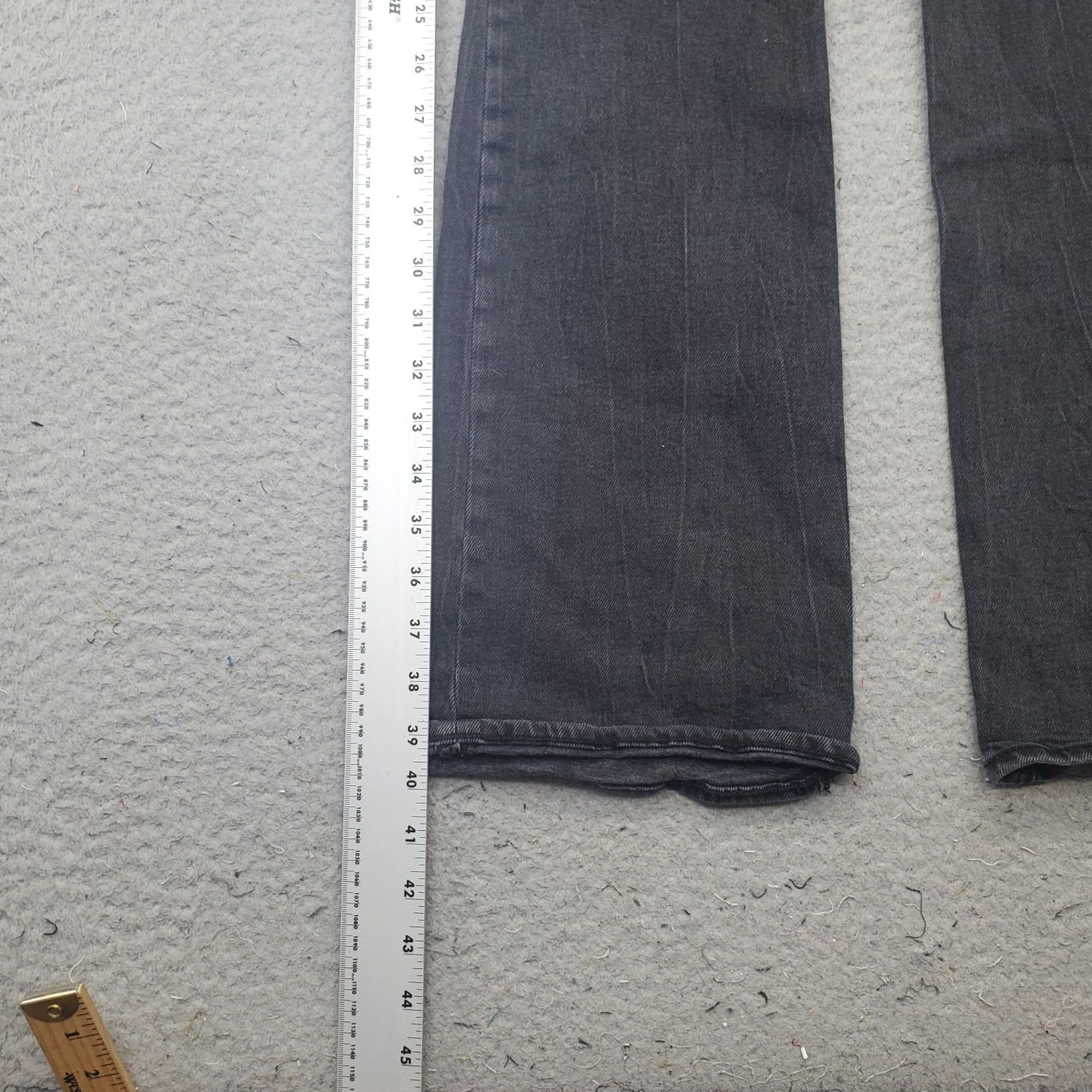 Old Navy Old Navy Womens 6 Black Denim Flare Jeans High-Rise 5-Pocket Comfort Stretch Size 28" / US 6 / IT 42 - 3 Thumbnail