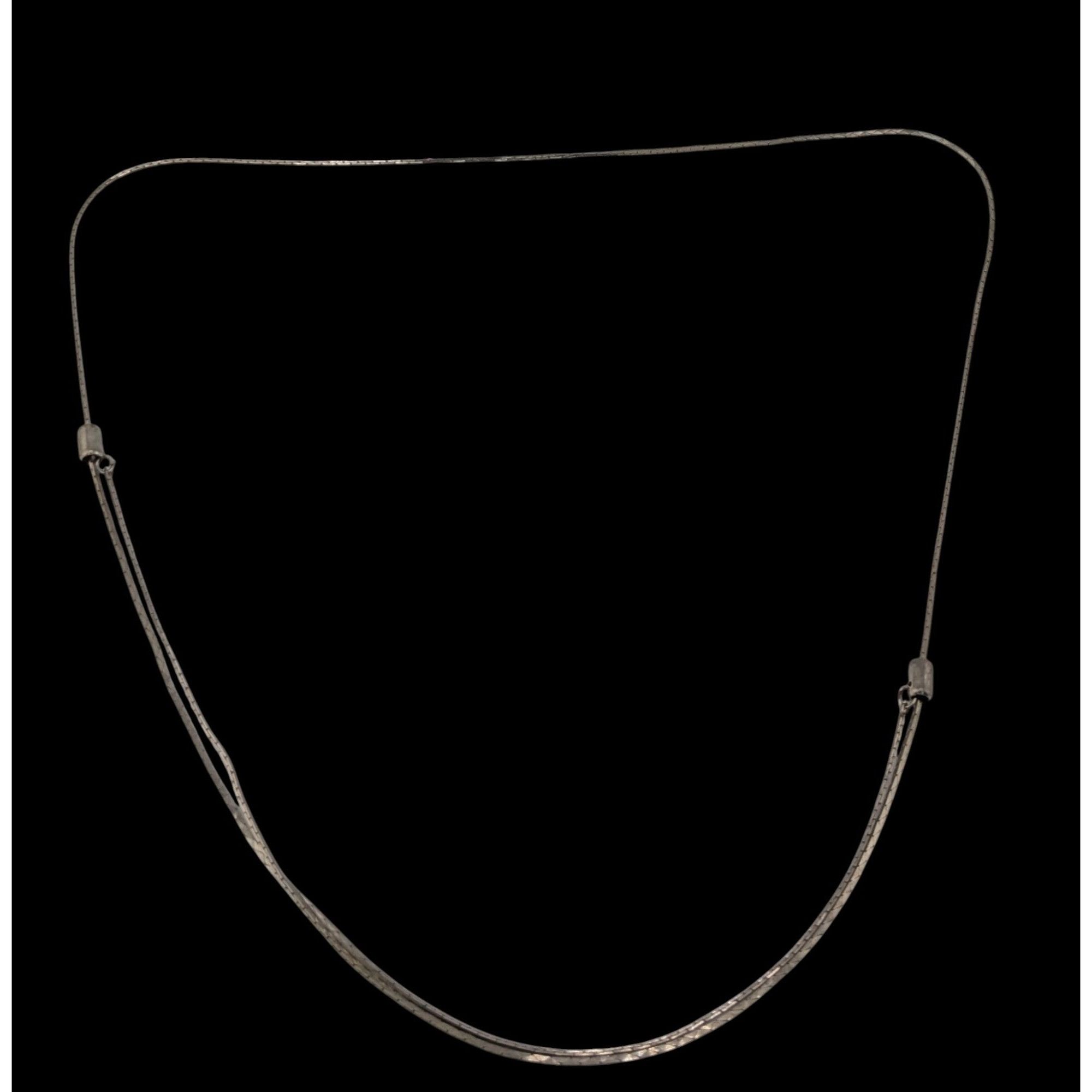 Other Vintage Adjustable 20" Silver-Tone Chain Necklace Size ONE SIZE - 2 Thumbnail