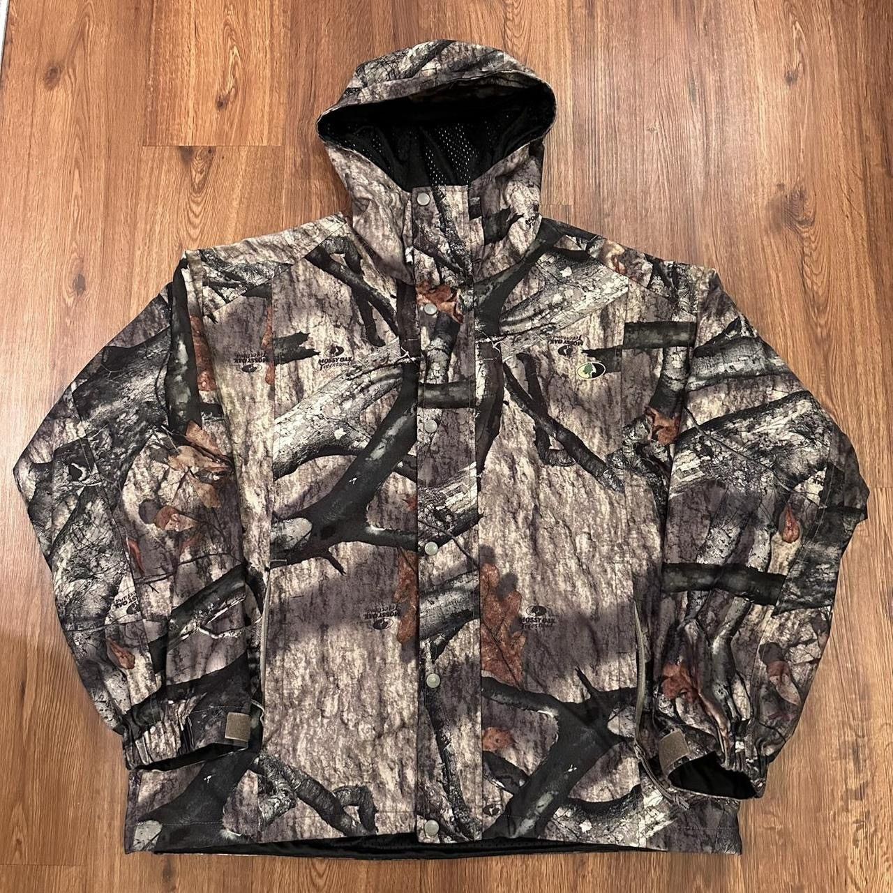 Russell Athletic × Vintage Vintage 90s Russell athletic outdoors Camo Hooded Jacket Size US XL / EU 56 / 4 - 1 Thumbnail