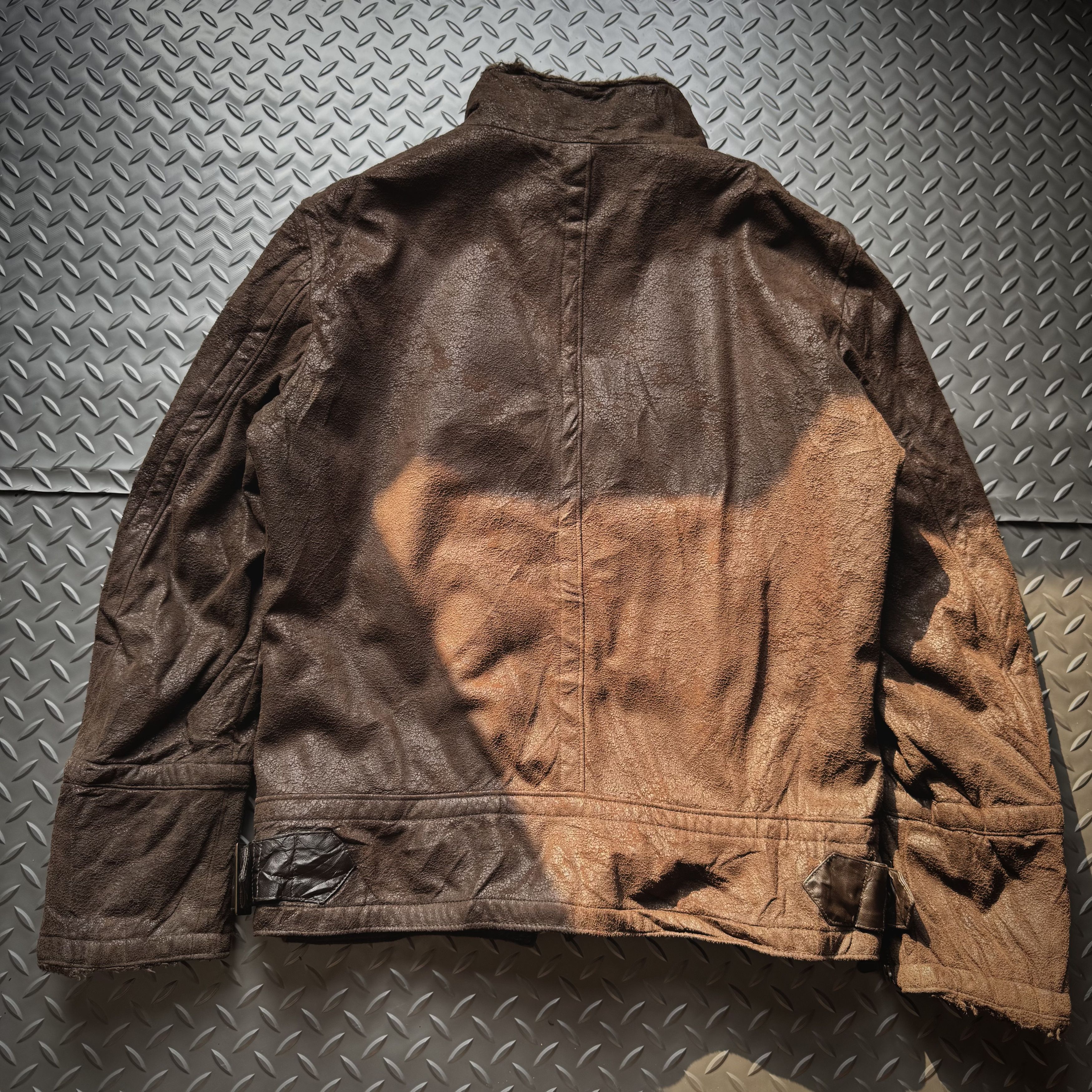 Tornado Mart Tornado Mart Distressed Leather Jacket Archive Y2K Grunge Size US M / EU 48-50 / 2 - 9 Thumbnail