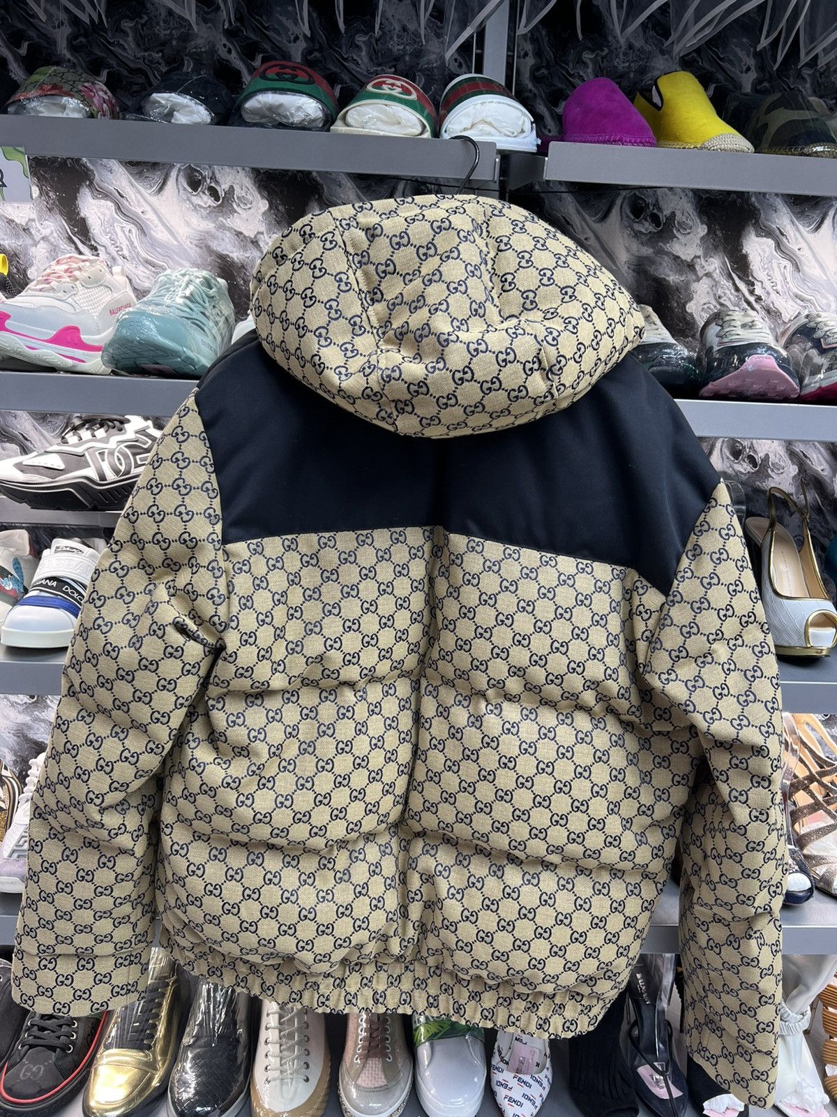 Gucci Gucci GG Canvas Puffer Jacket Size US L / EU 52-54 / 3 - 2 Thumbnail